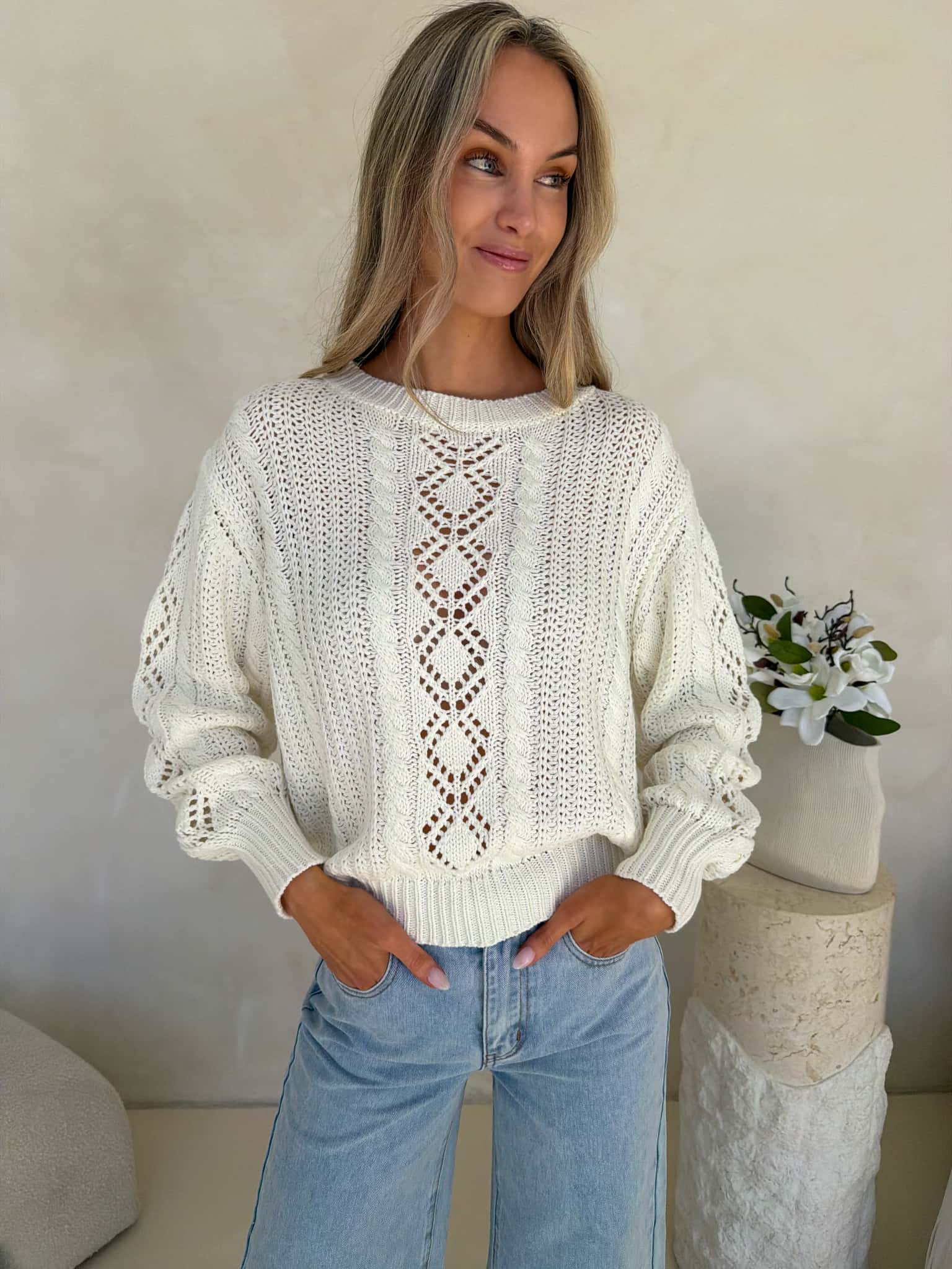 Alessia Knit - Cream