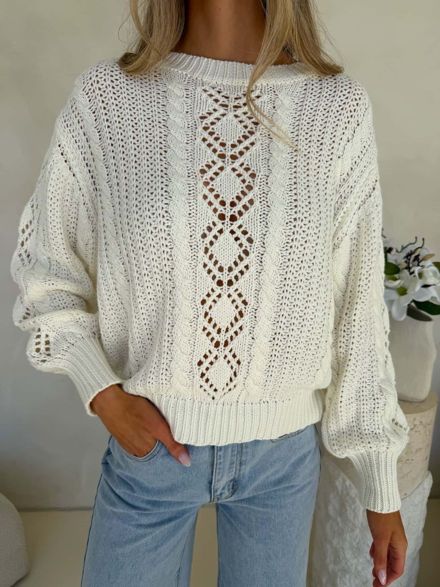 Alessia Knit - Cream