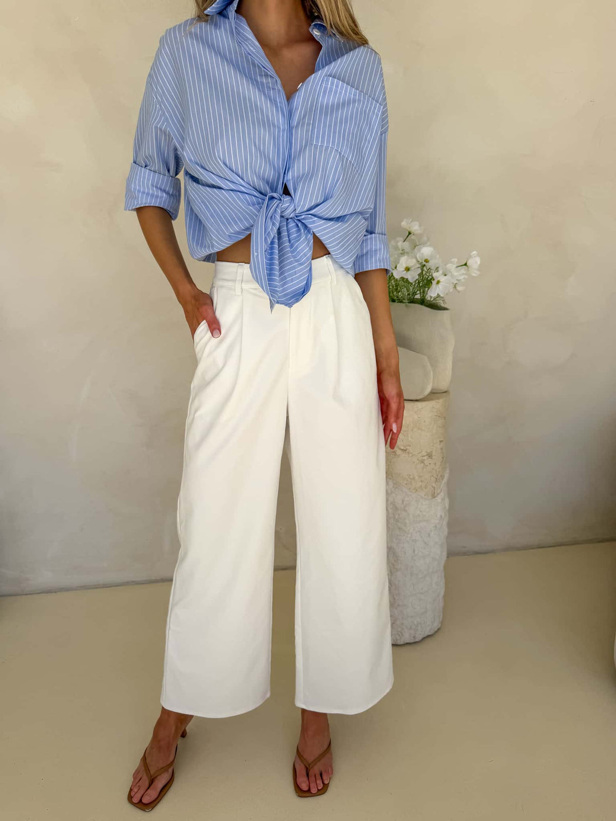 Alexandra Pant - White