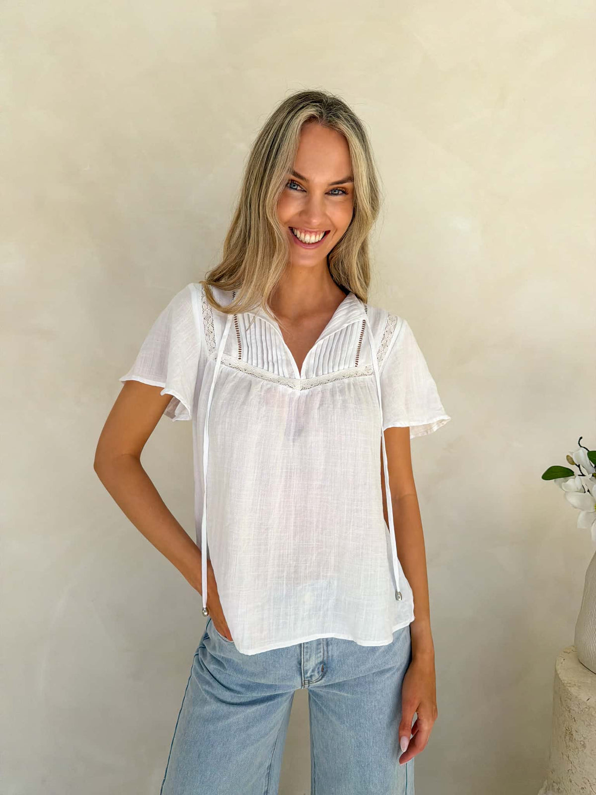 Angelique Blouse-White