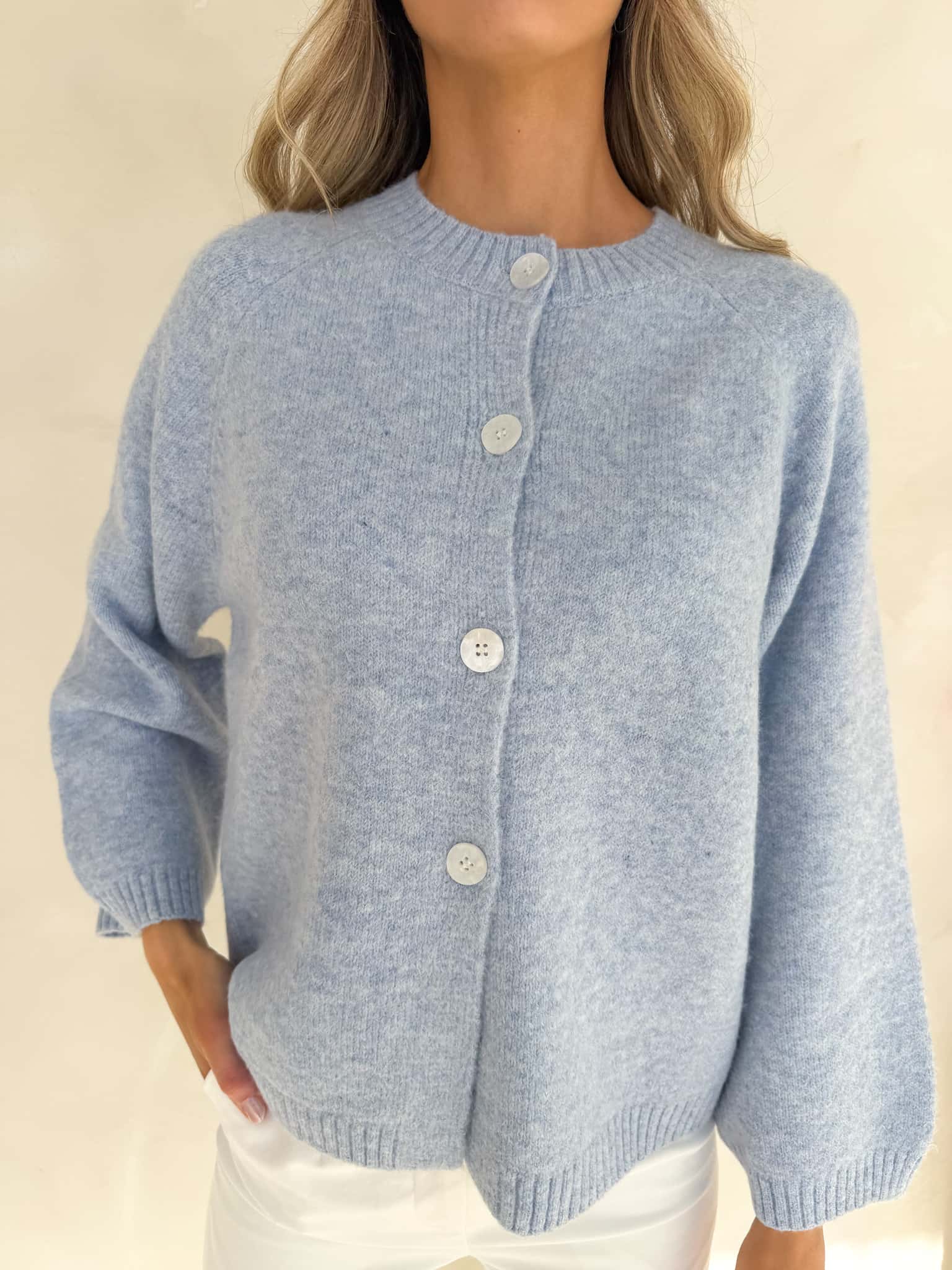 April Knit - Powder Blue