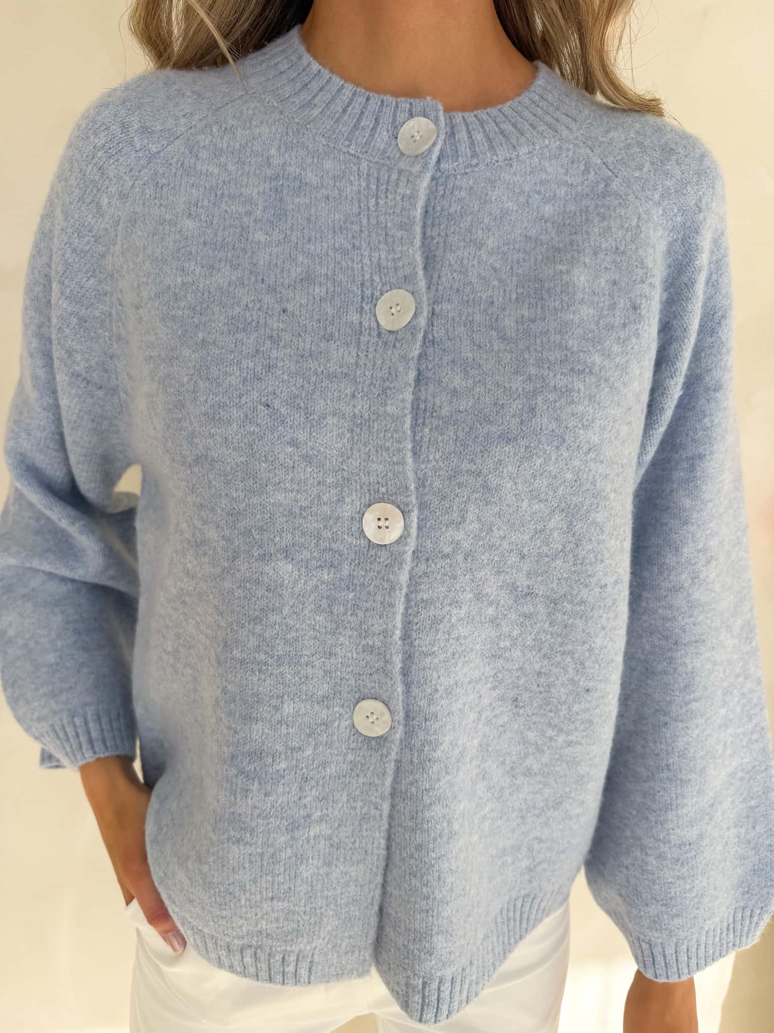 April Knit - Powder Blue