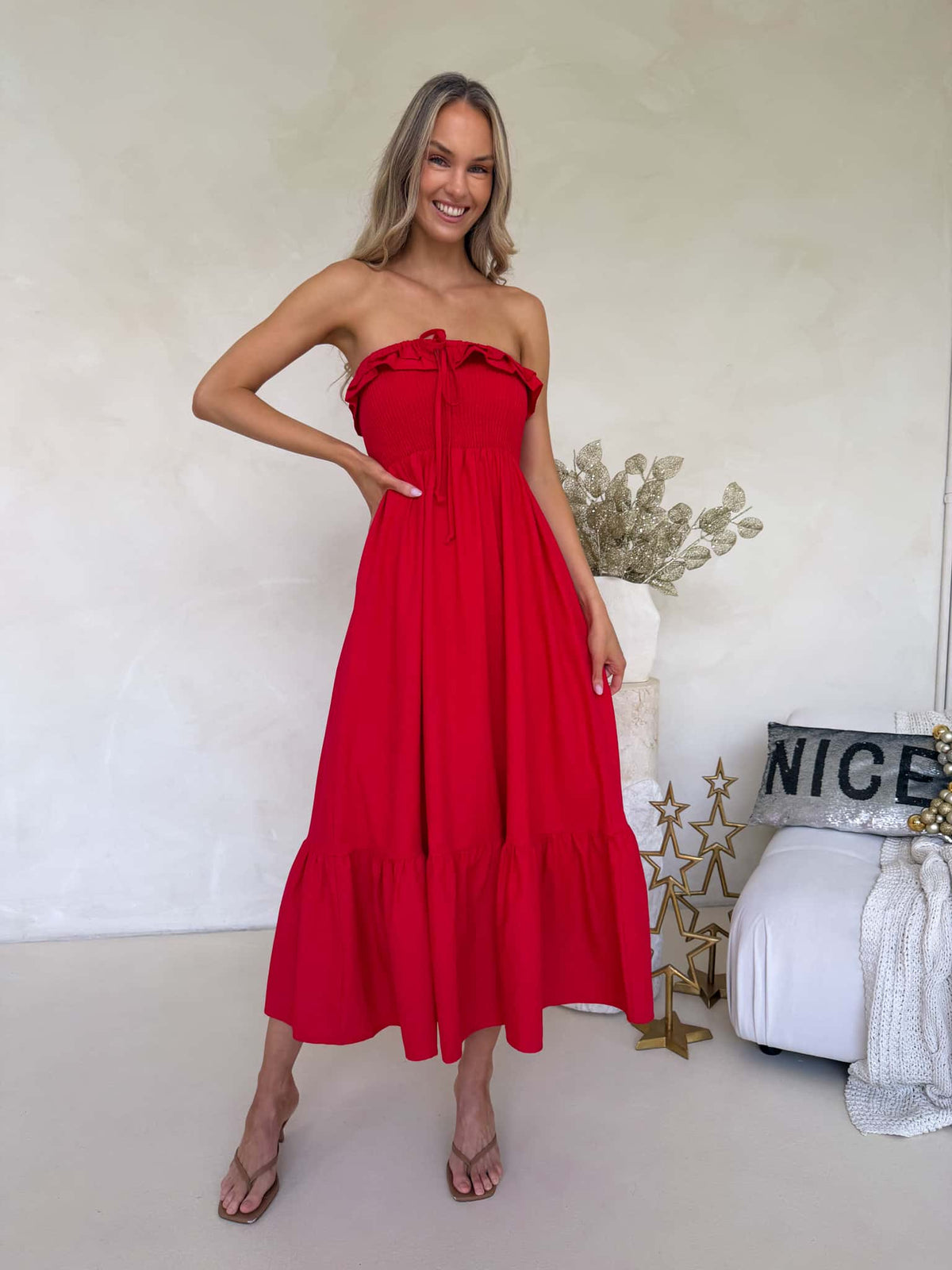 Armelle Dress - Red