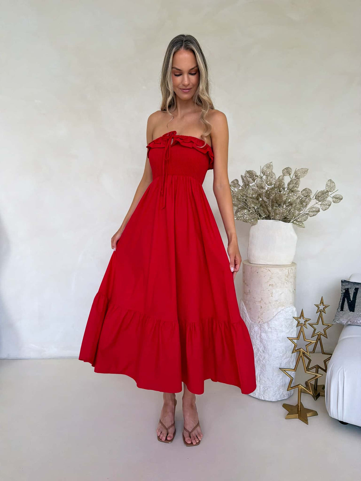 Armelle Dress - Red