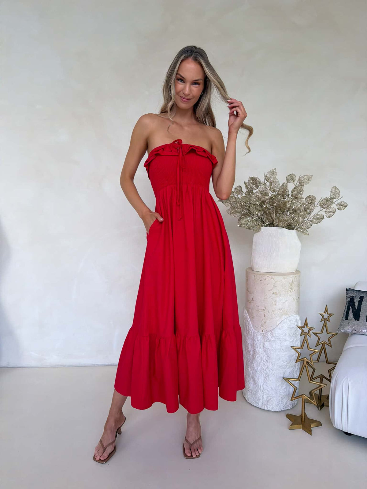 Armelle Dress - Red
