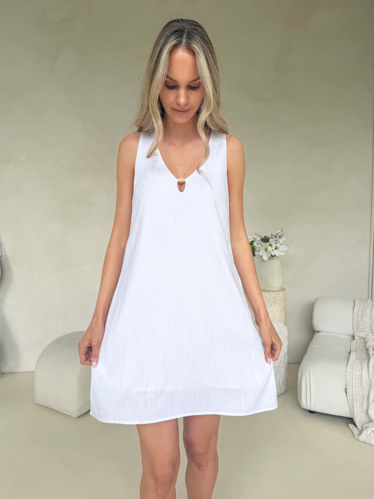 Aya Dress - White