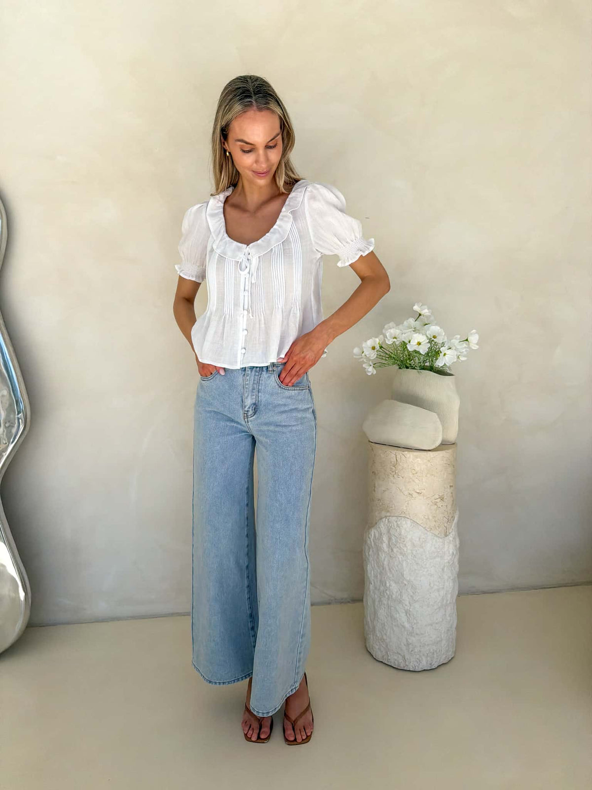 Sky Blouse - White