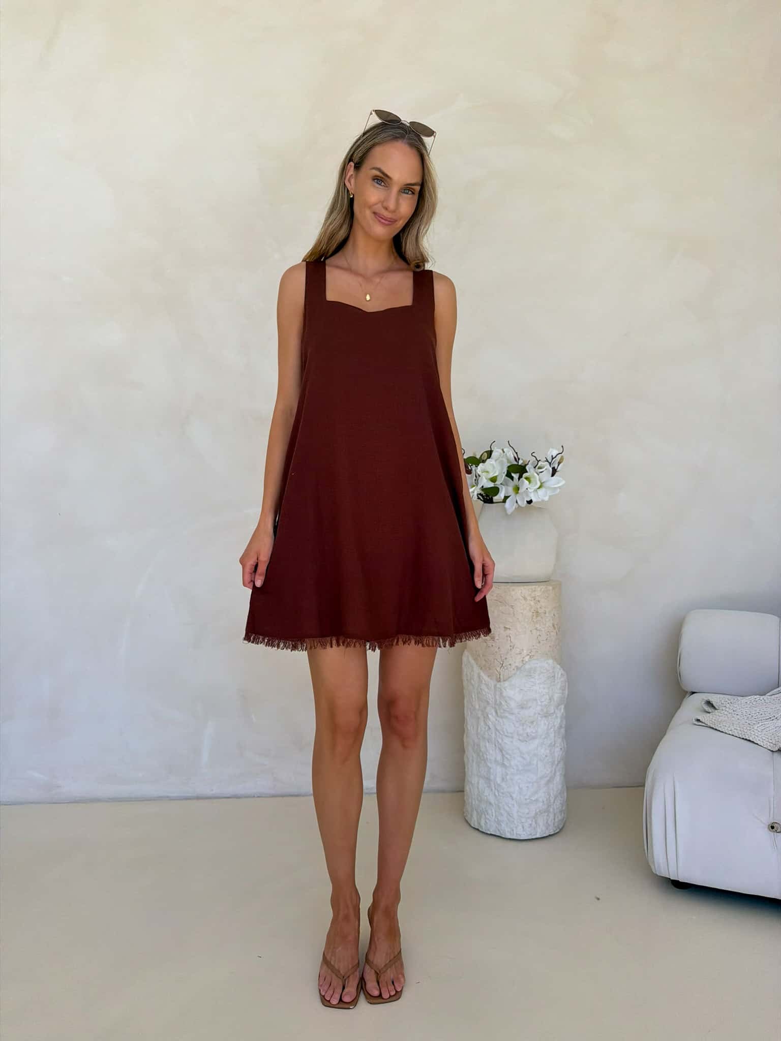 Frankie Dress - Chestnut