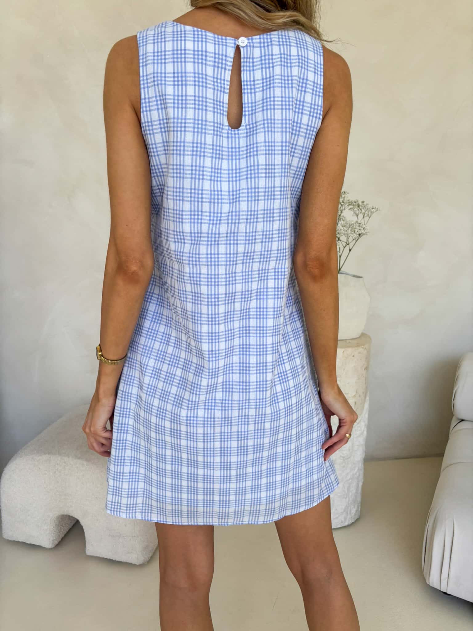 Frankie Dress - Blue Plaid