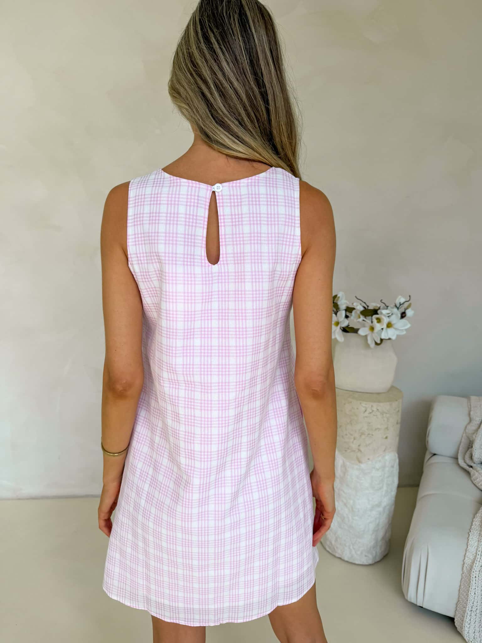 Frankie Dress - Pink Plaid