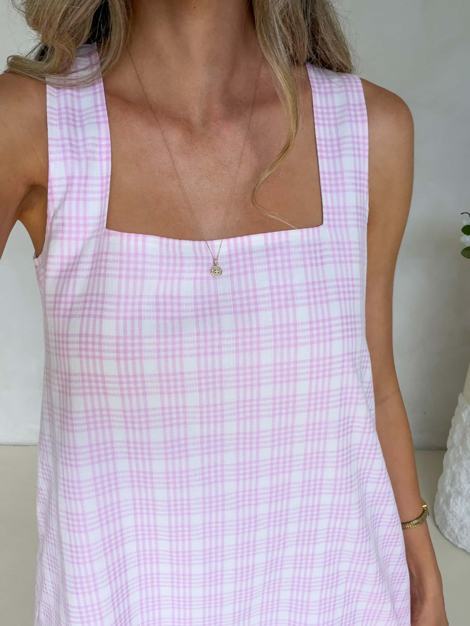 Frankie Dress - Pink Plaid