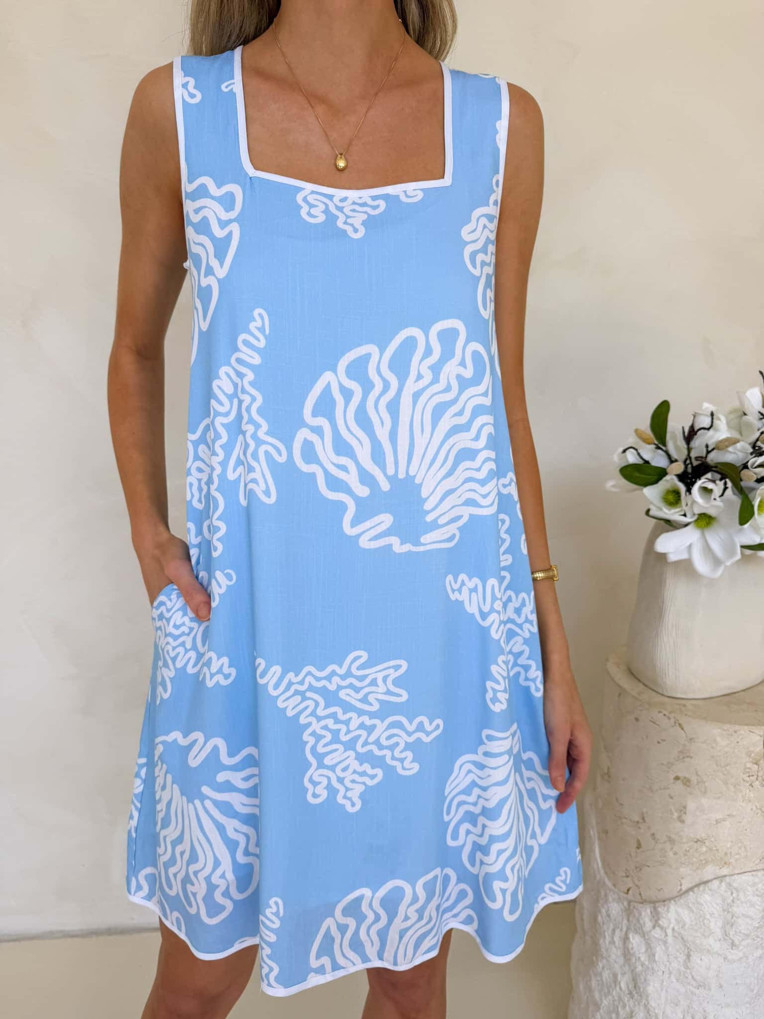 Frankie Dress - Salt Water Print