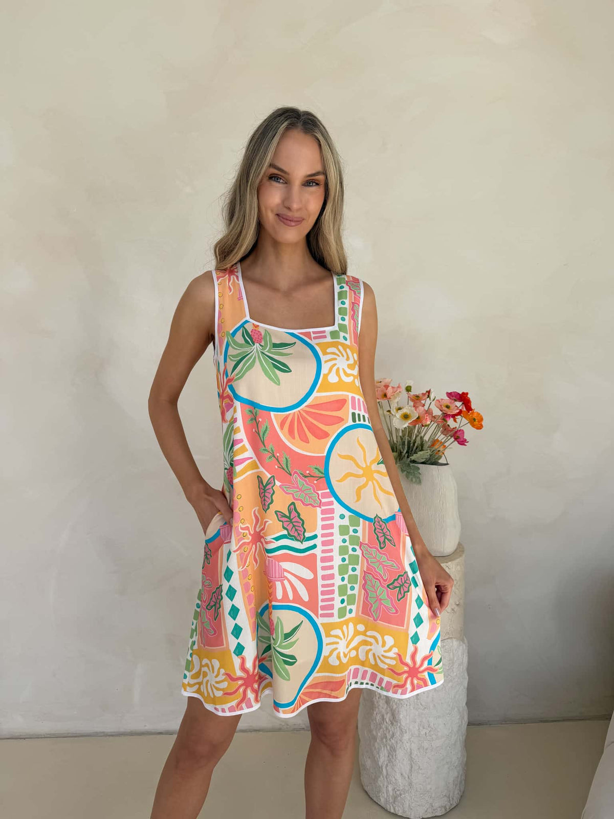 Frankie Dress - Tropicana Print