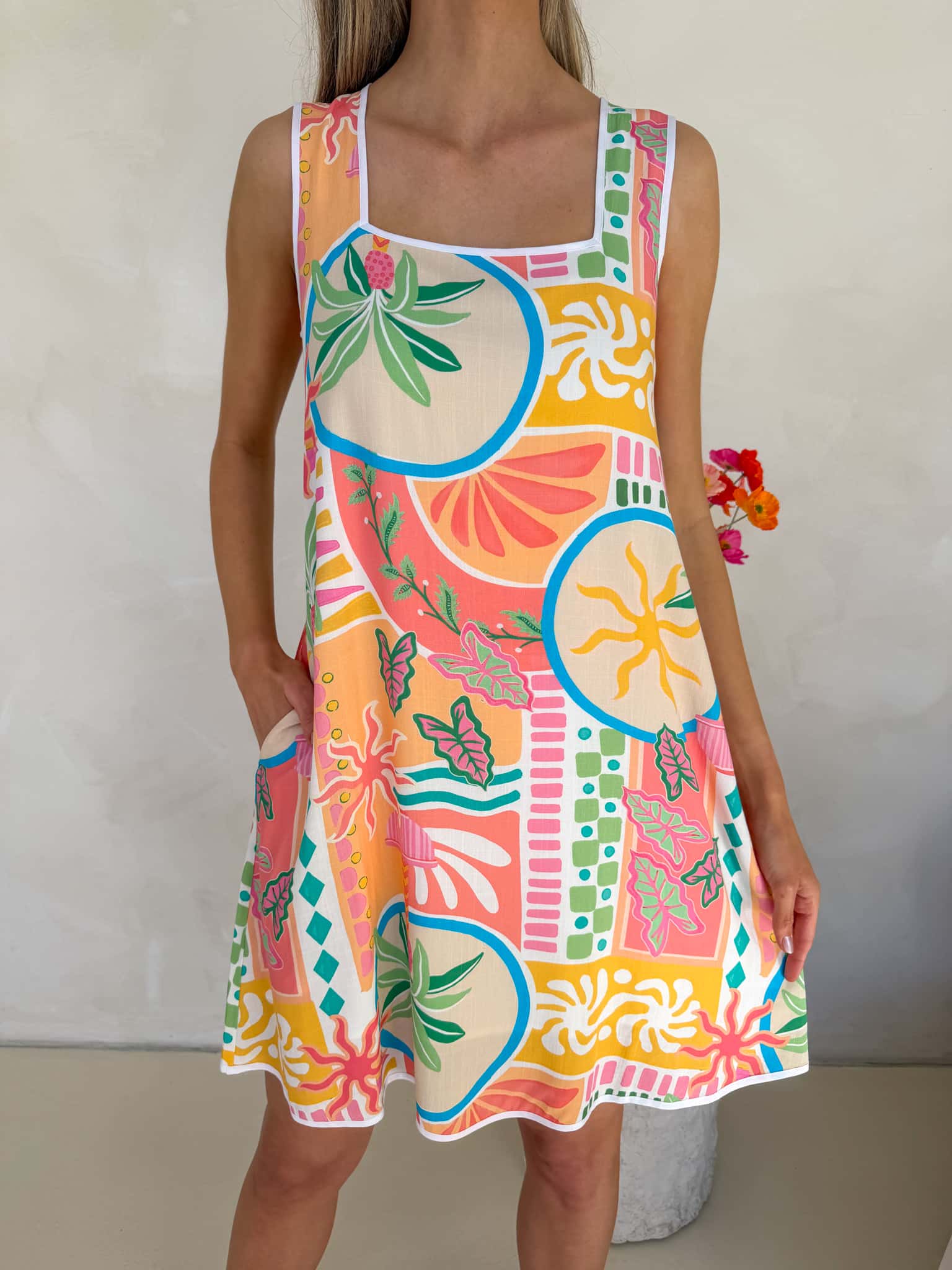 Frankie Dress - Tropicana Print