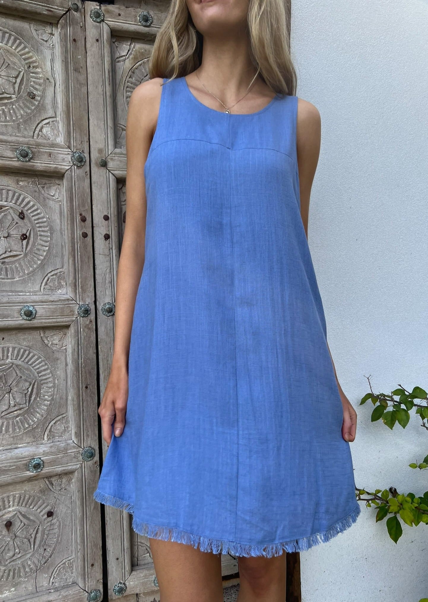 Linen Shift Dress - Mylk The Label