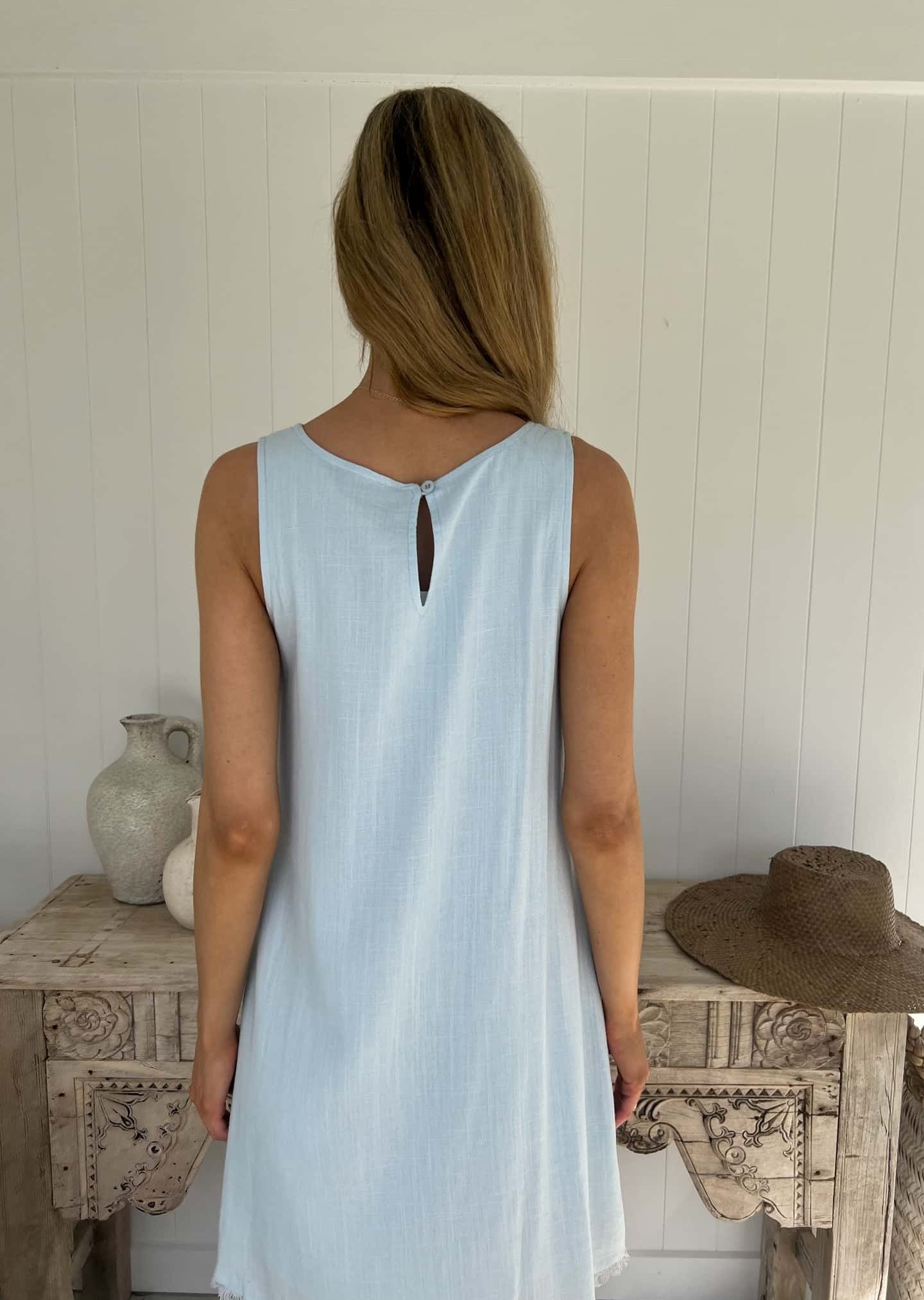 Freya Dress - Light Blue - Mylk The Label