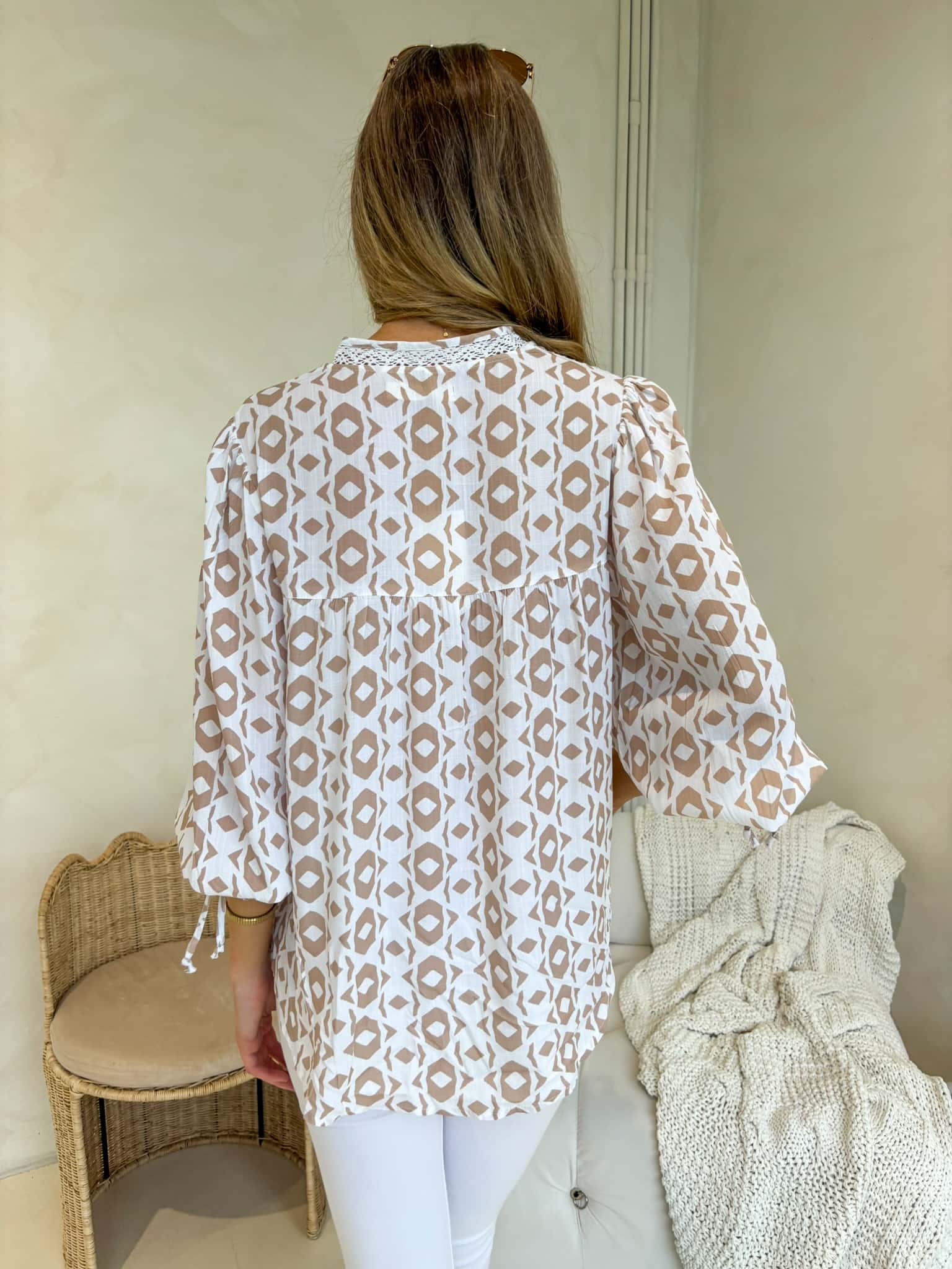 Bowie Blouse - Bare Print