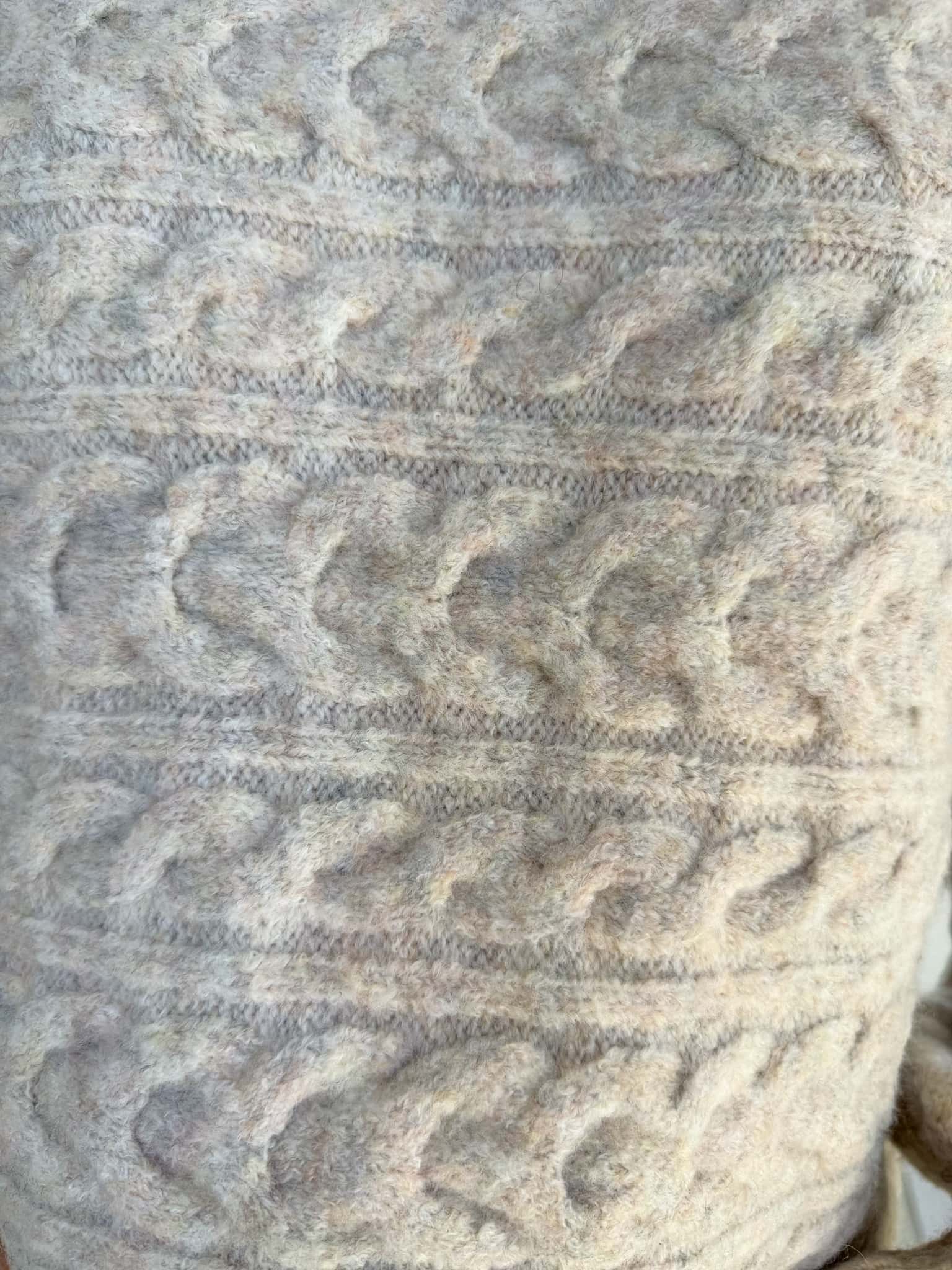 Heidi Knit - Natural with Multi Fleck
