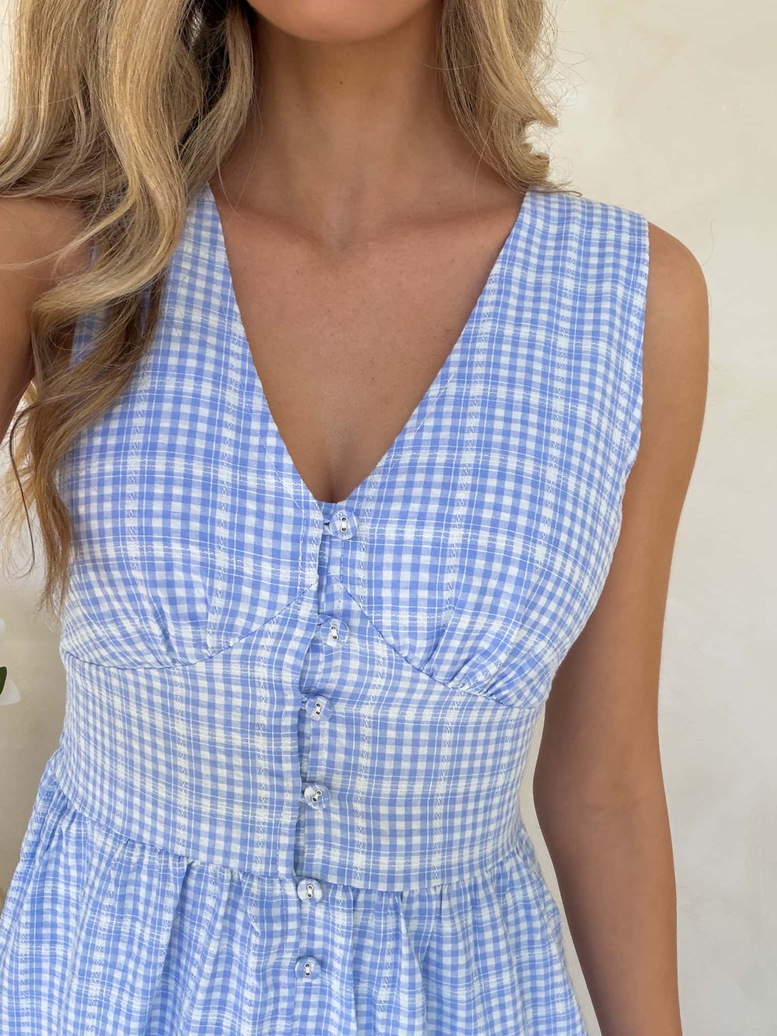 Honey Dress - Blue Gingham