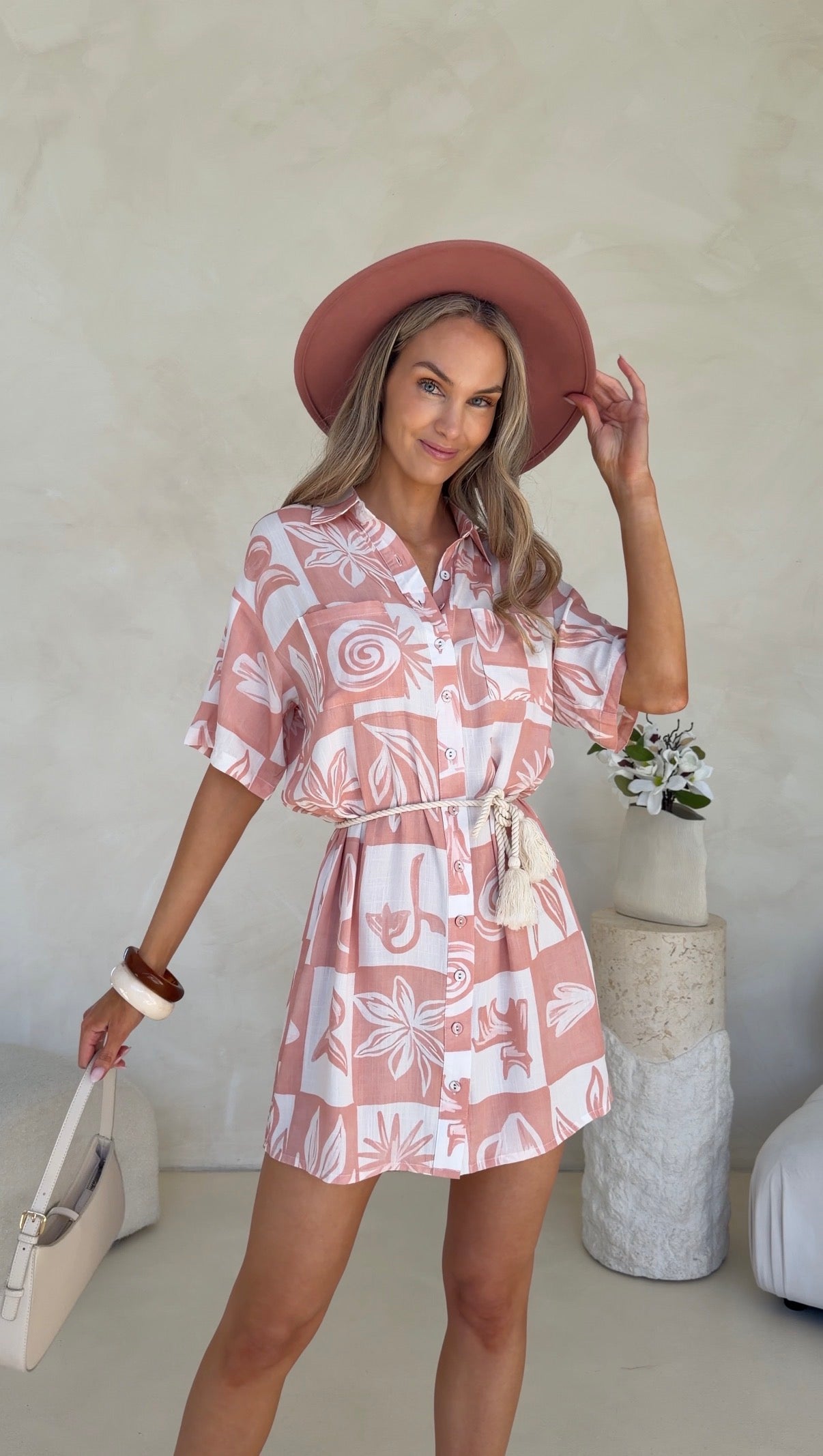 Sally Dress - Rosette Print