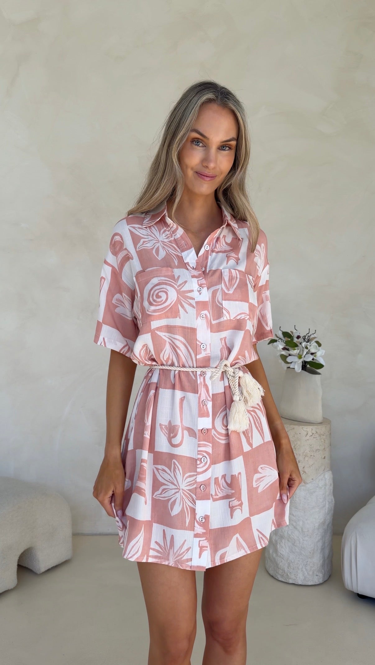 Sally Dress - Rosette Print