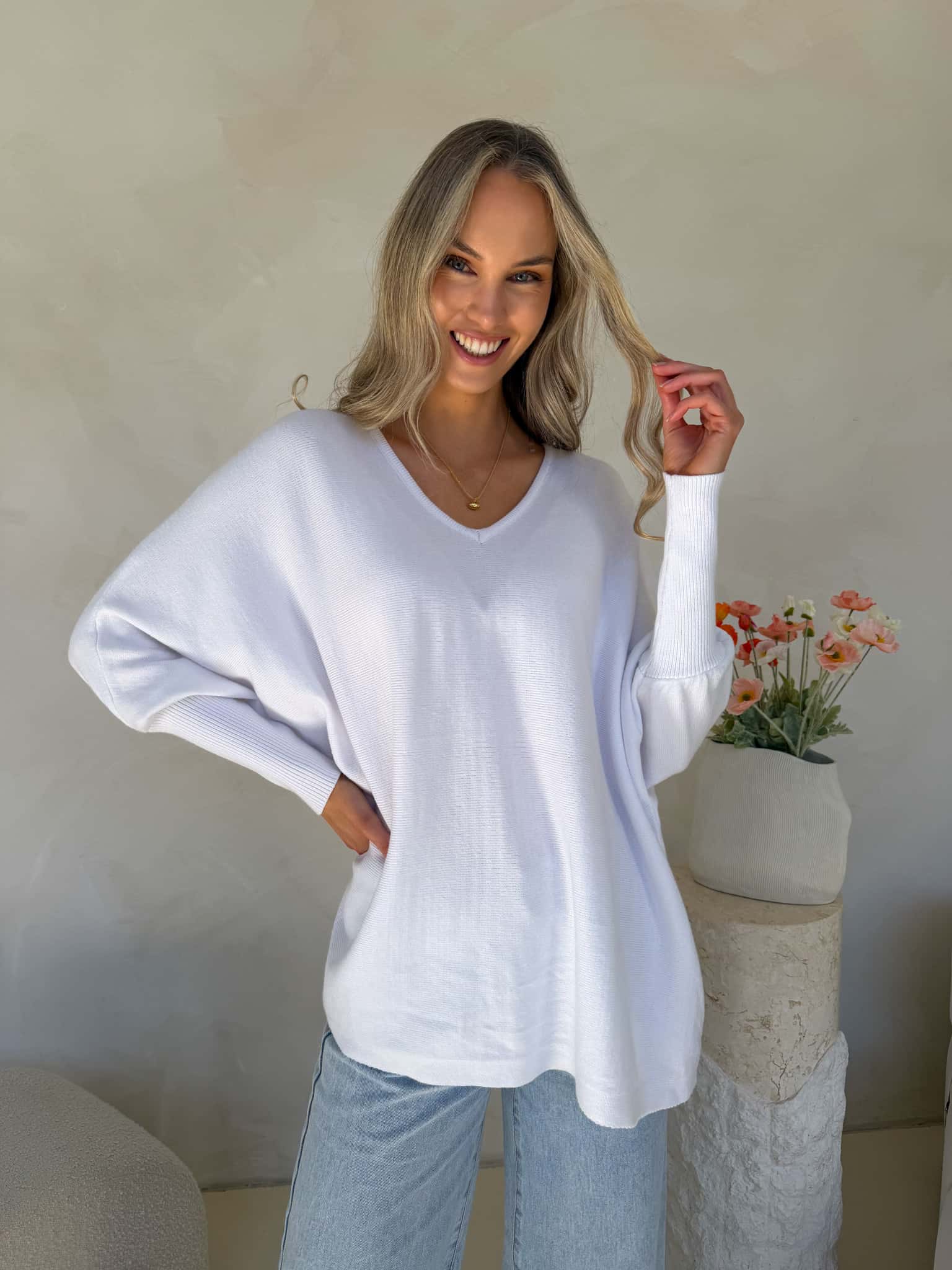 Kennedy Knit - White