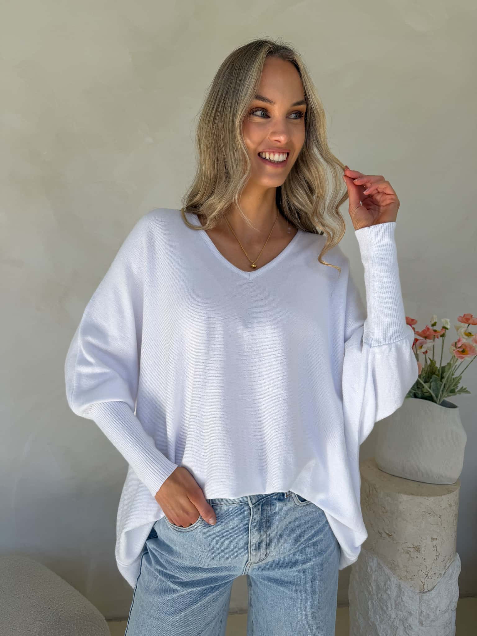 Kennedy Knit - White