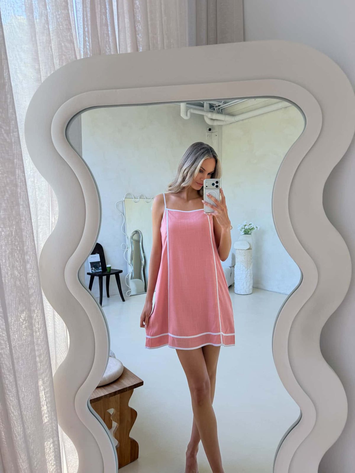 Libra Dress - Salmon