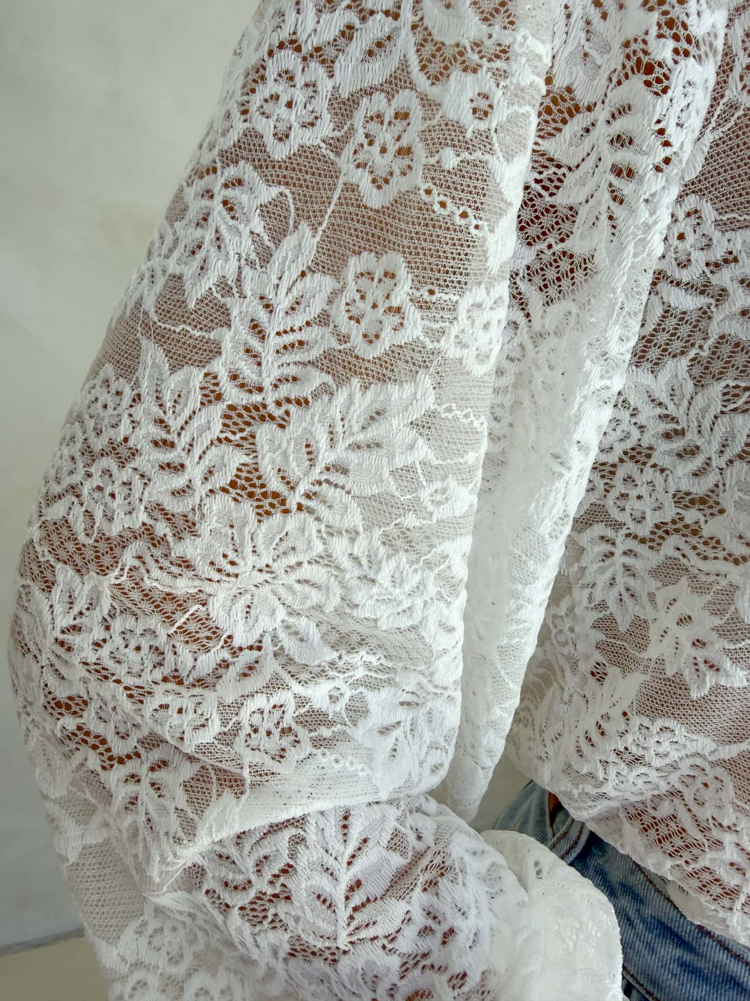 Iris Lace Blouse - White