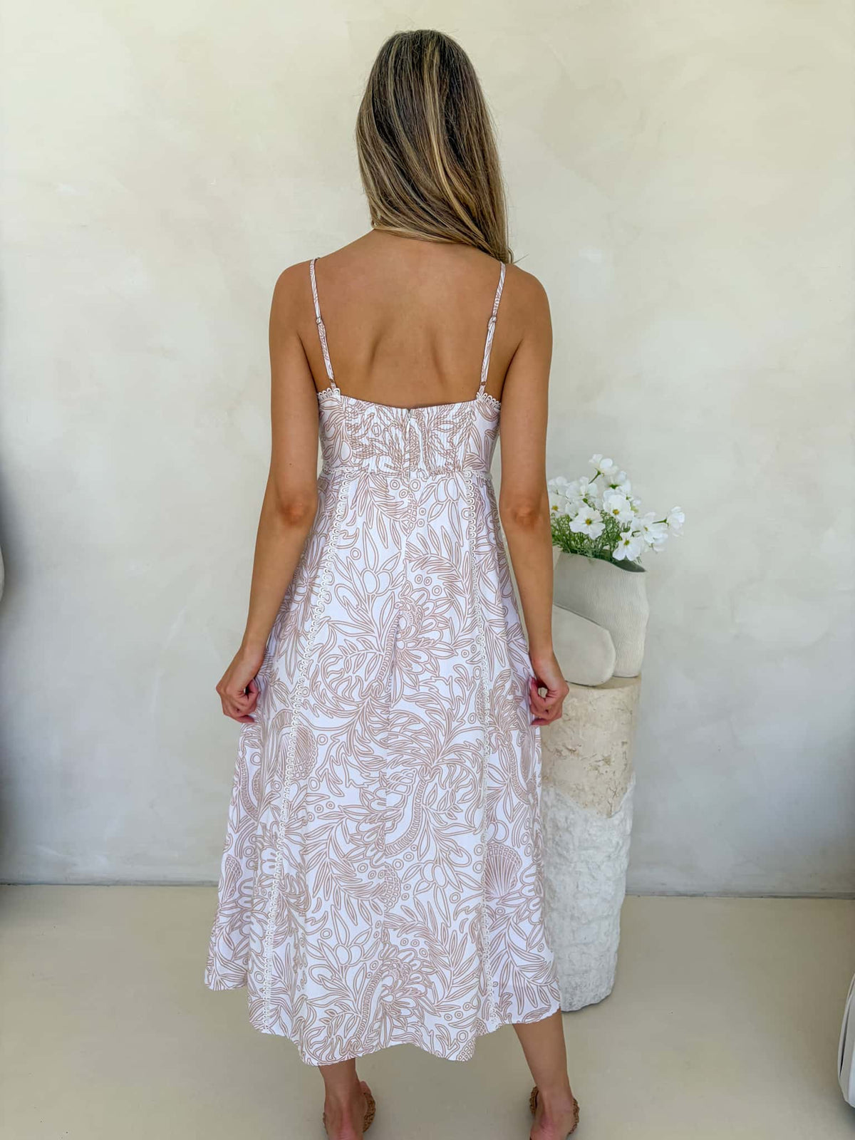 Lucille Dress - Coastal Drifter Print
