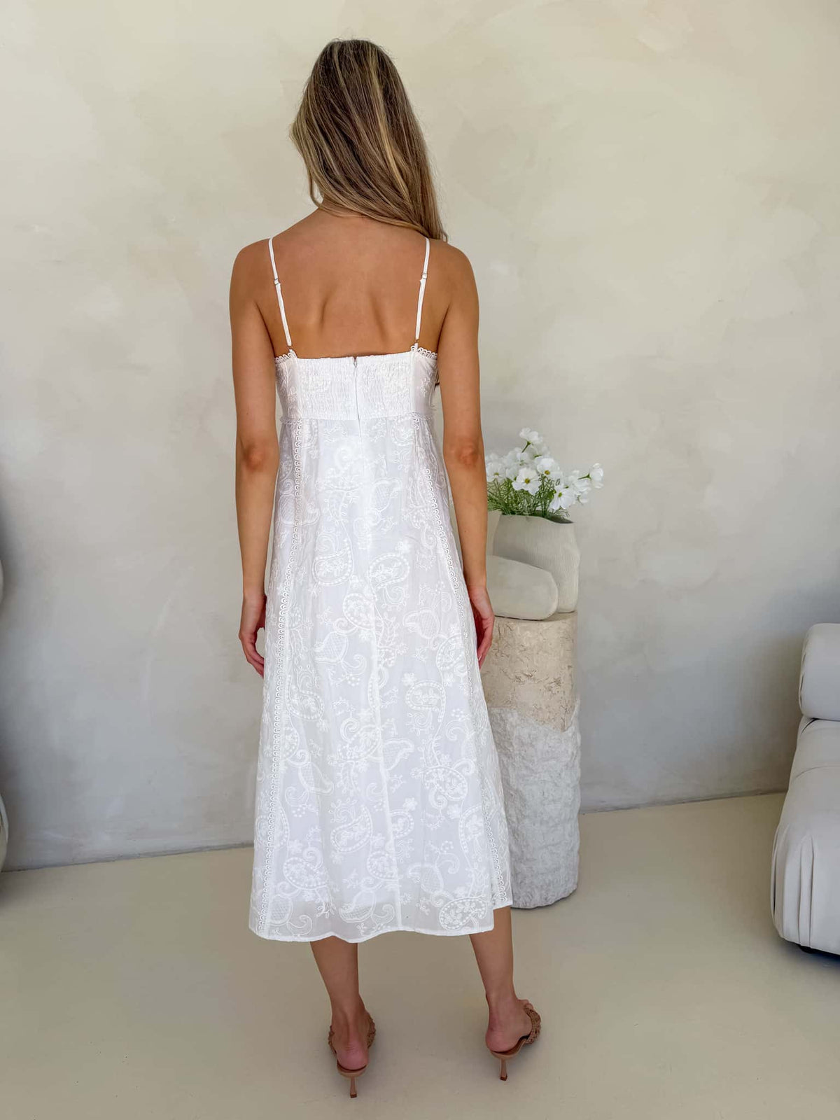 Lucille lace Dress - White