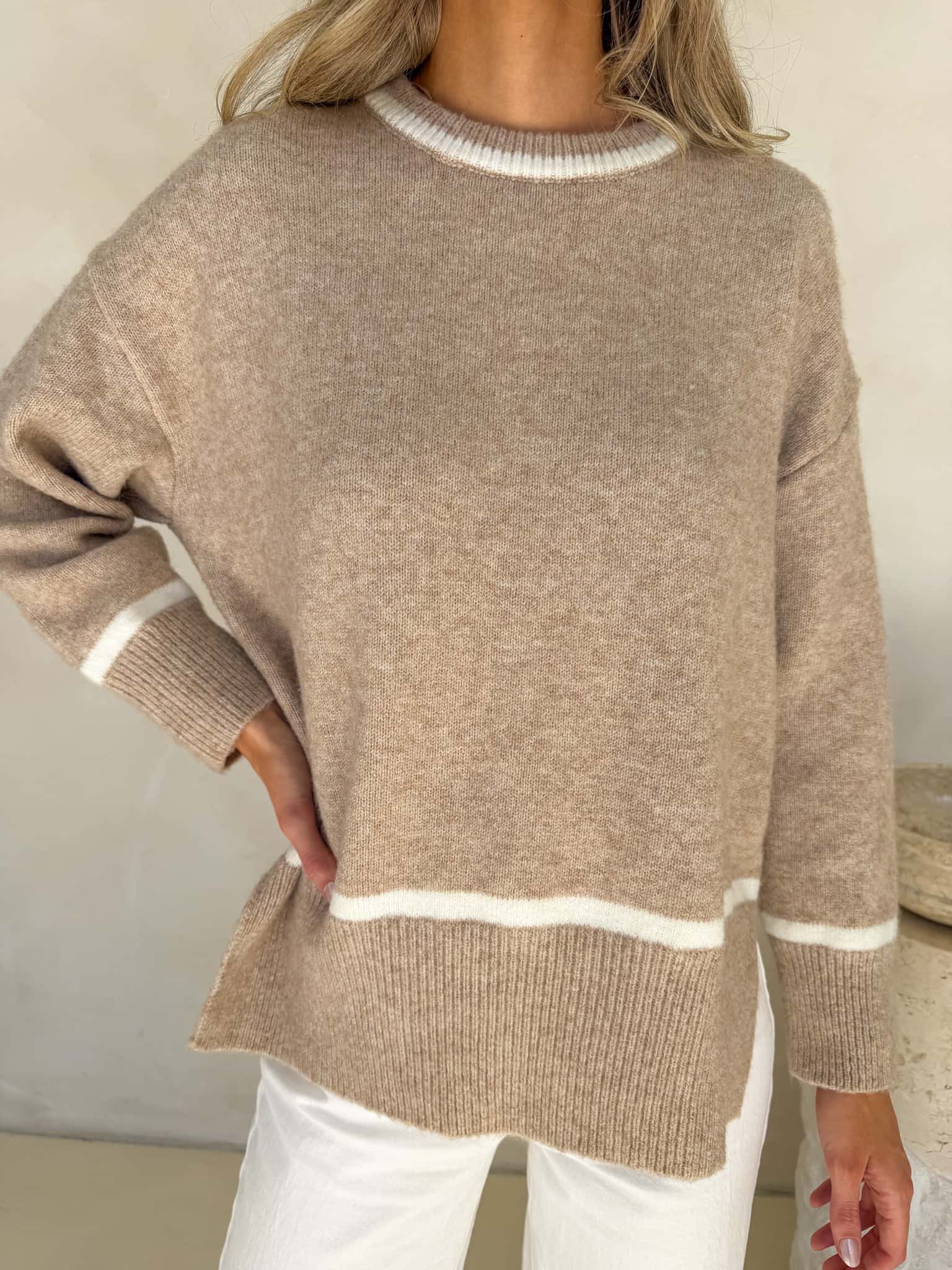 Mable Knit - Natural Marle