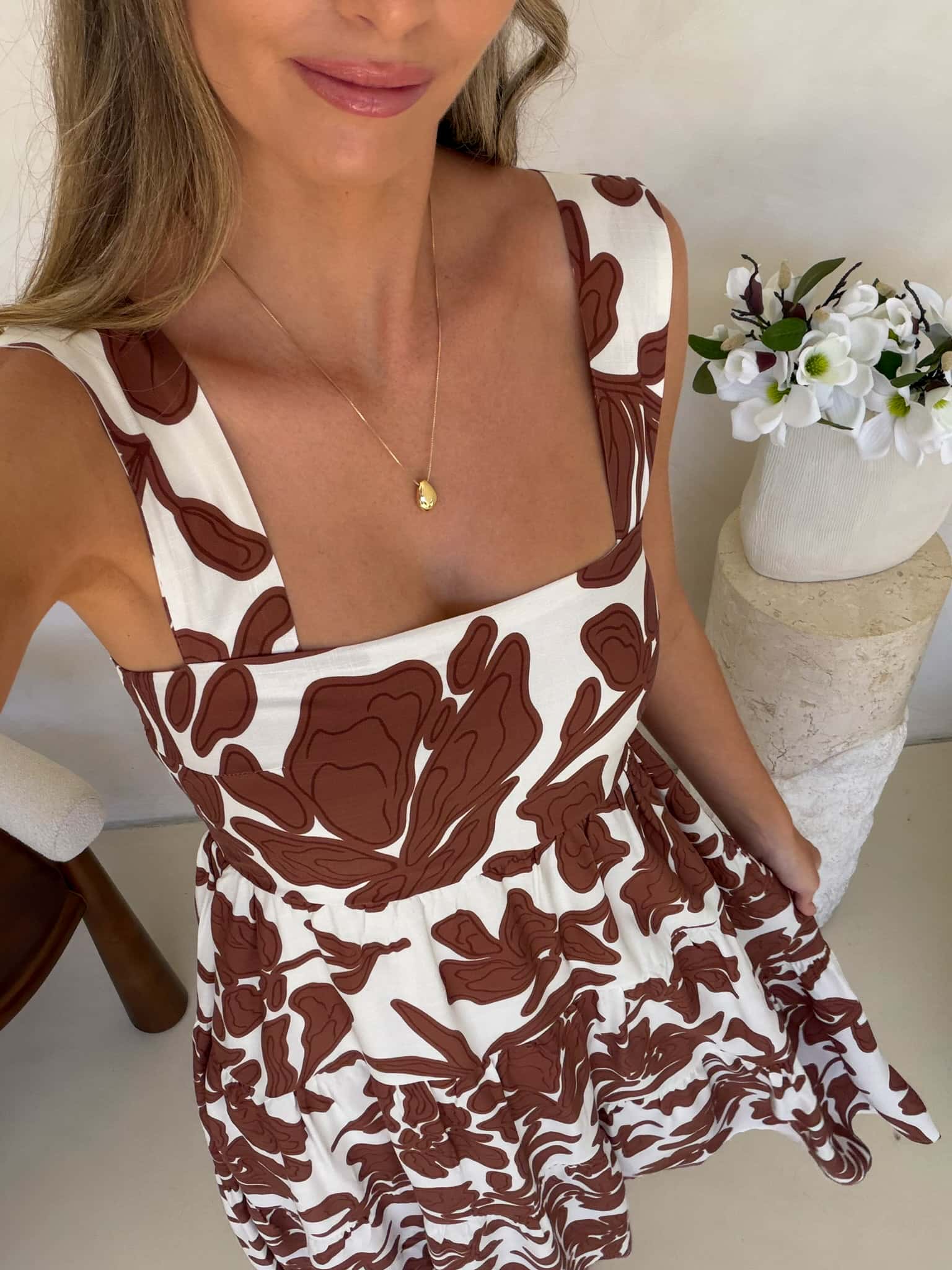 Mara Dress - Clove Print