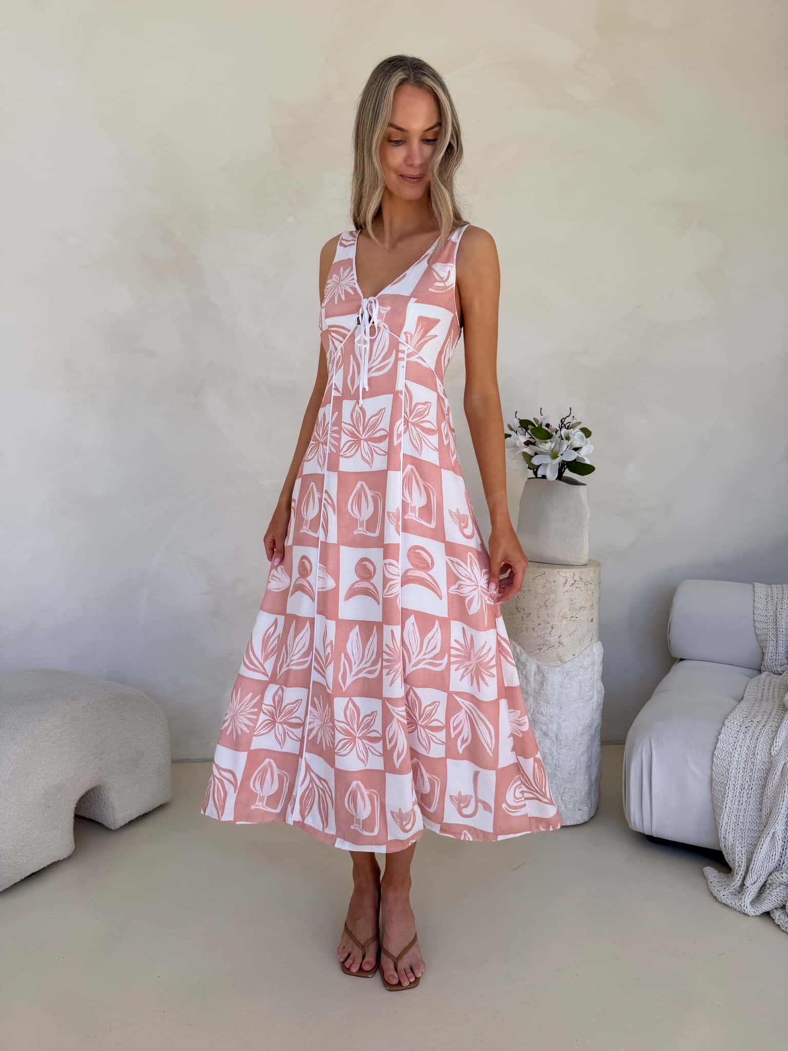 Margot Dress - Rosette Print