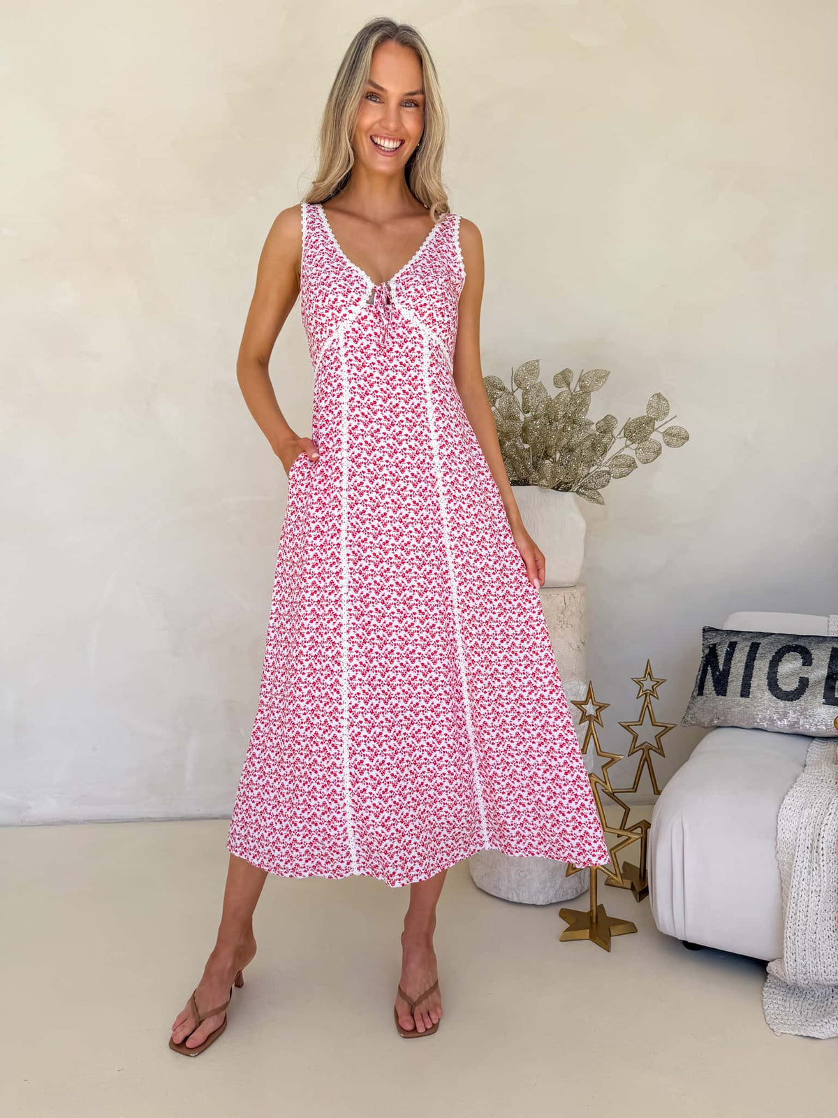 Margot Dress - Mistletoe Print