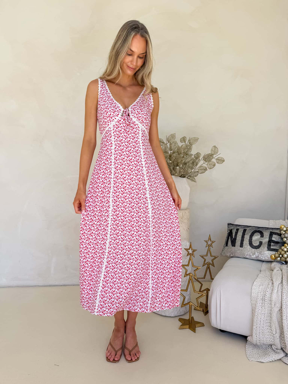 Margot Dress - Mistletoe Print