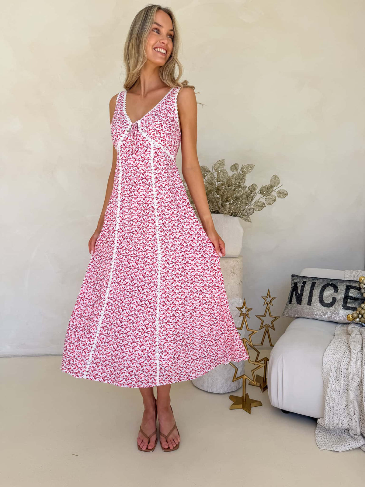 Margot Dress - Mistletoe Print