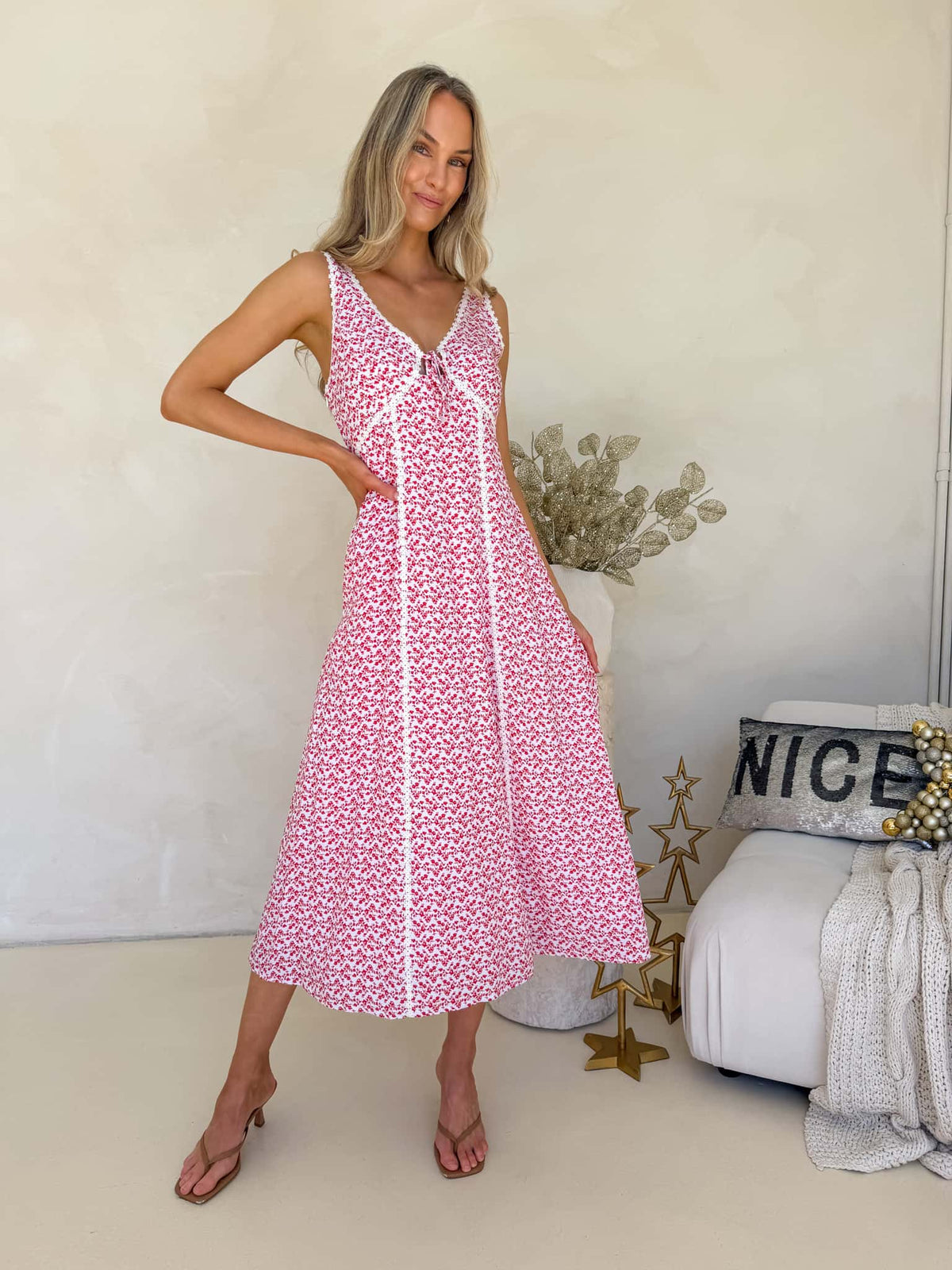 Margot Dress - Mistletoe Print