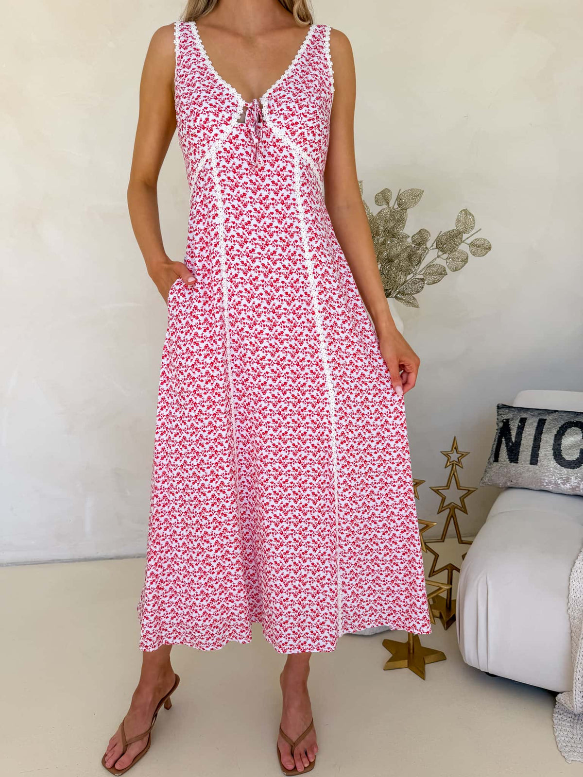 Margot Dress - Mistletoe Print
