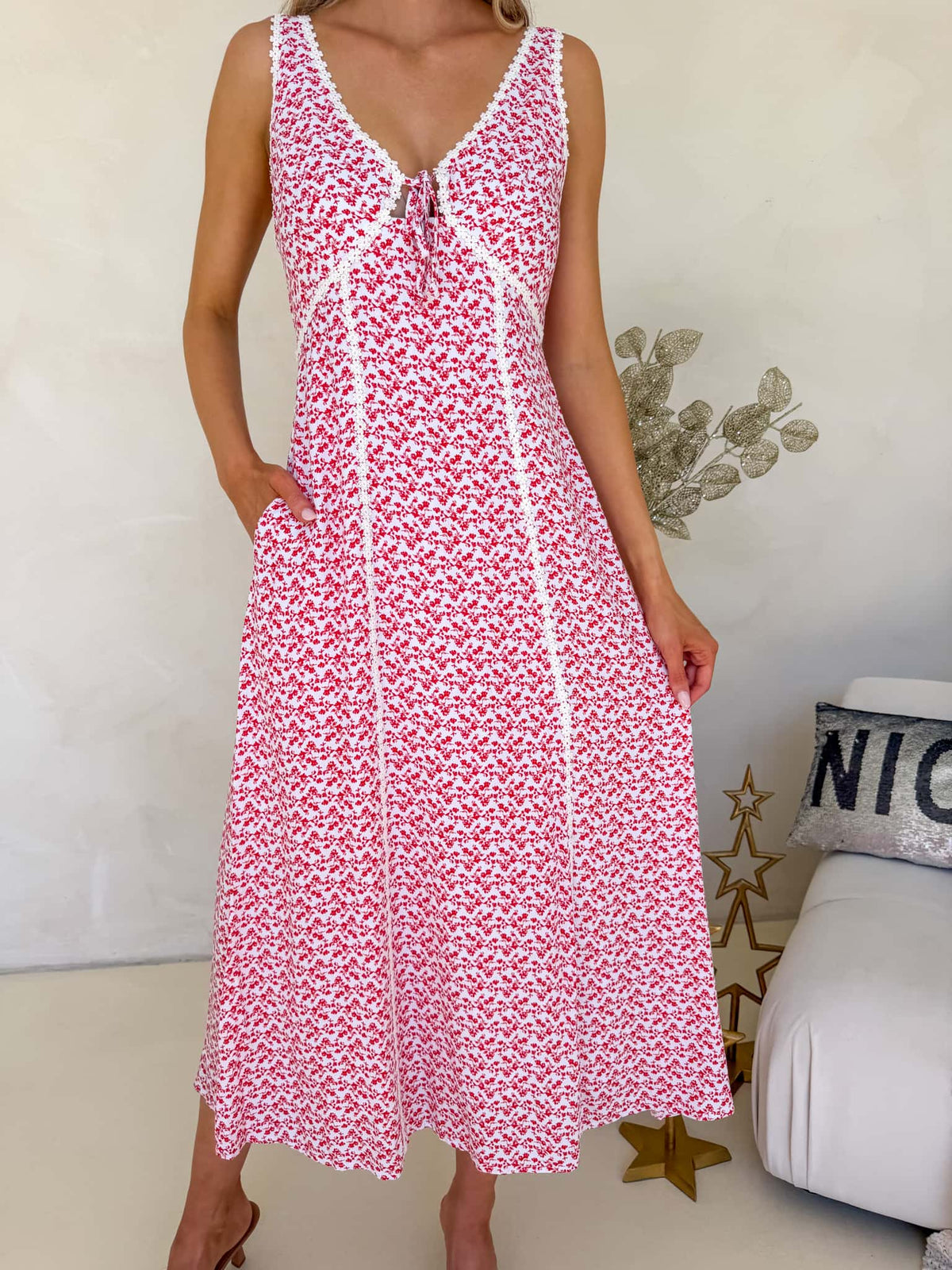 Margot Dress - Mistletoe Print