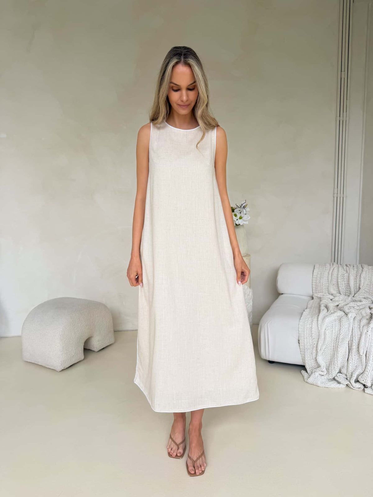 Wisteria Dress - Natural