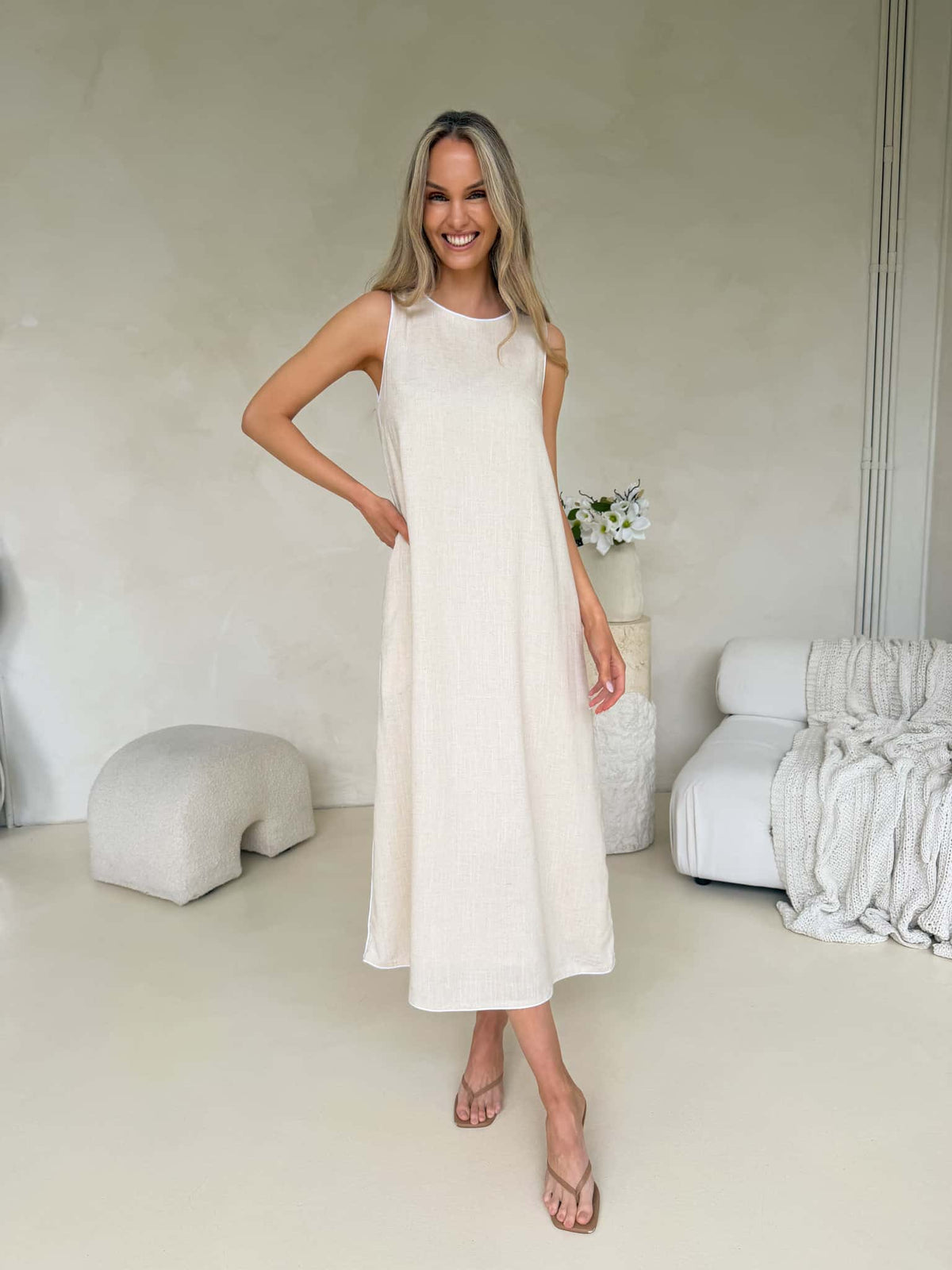 Wisteria Dress - Natural
