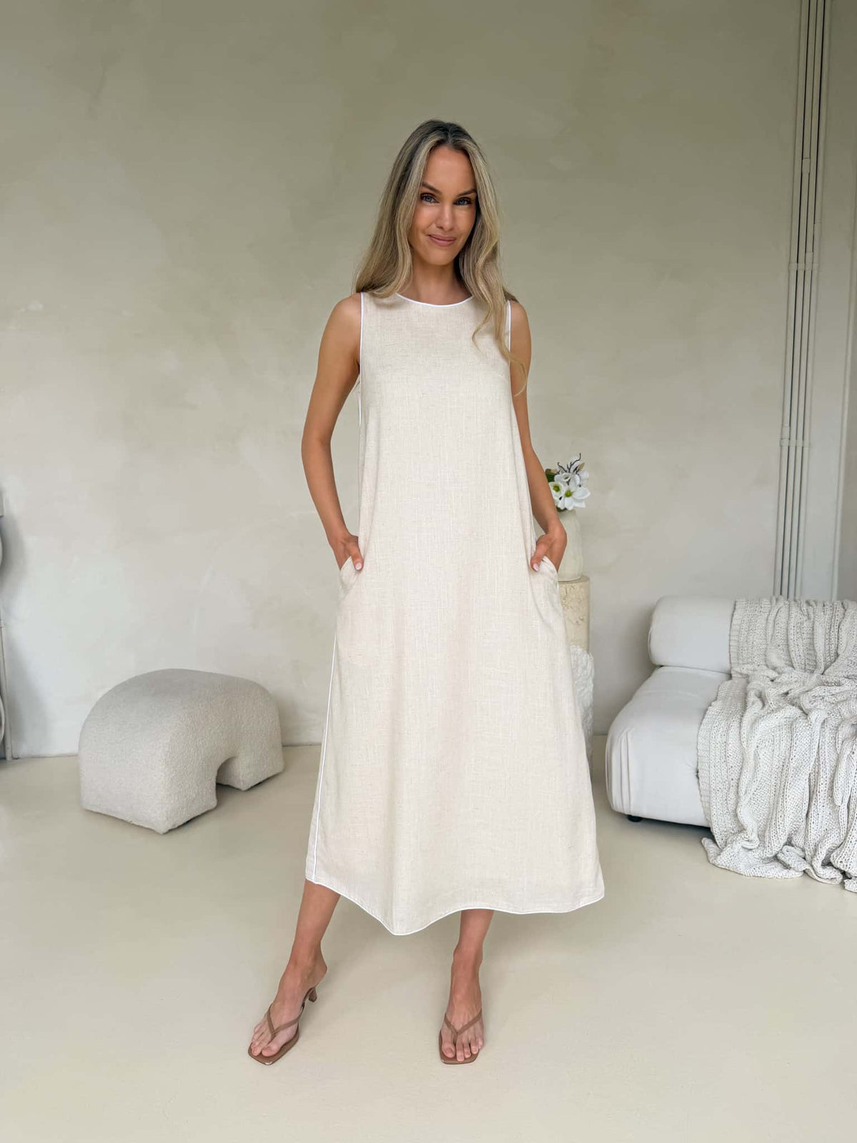 Wisteria Dress - Natural