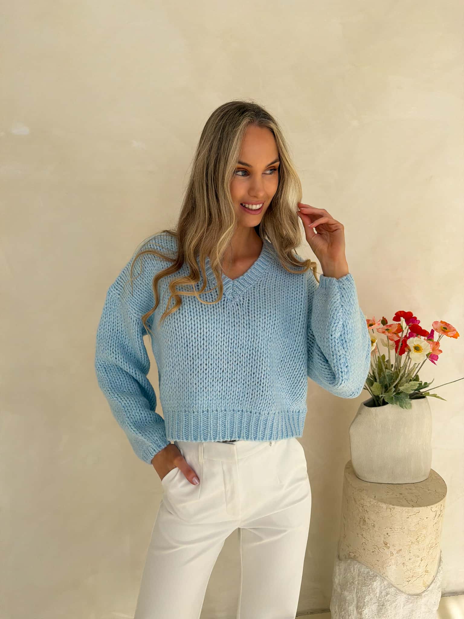 Molly Knit - Ice Blue
