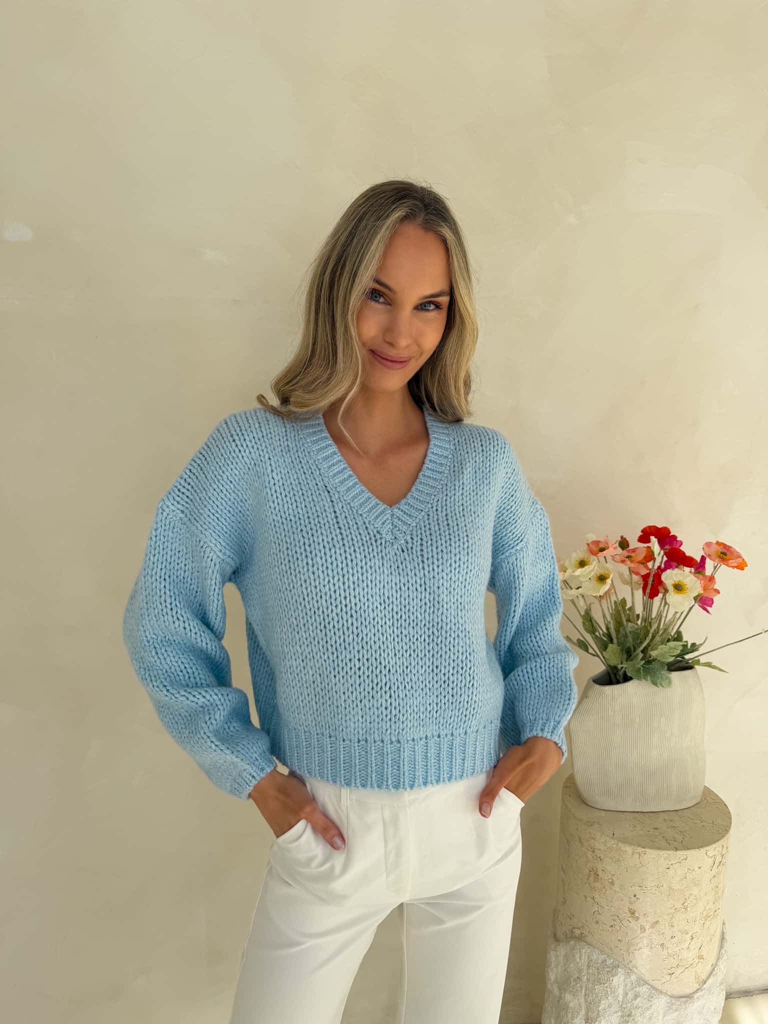 Molly Knit - Ice Blue