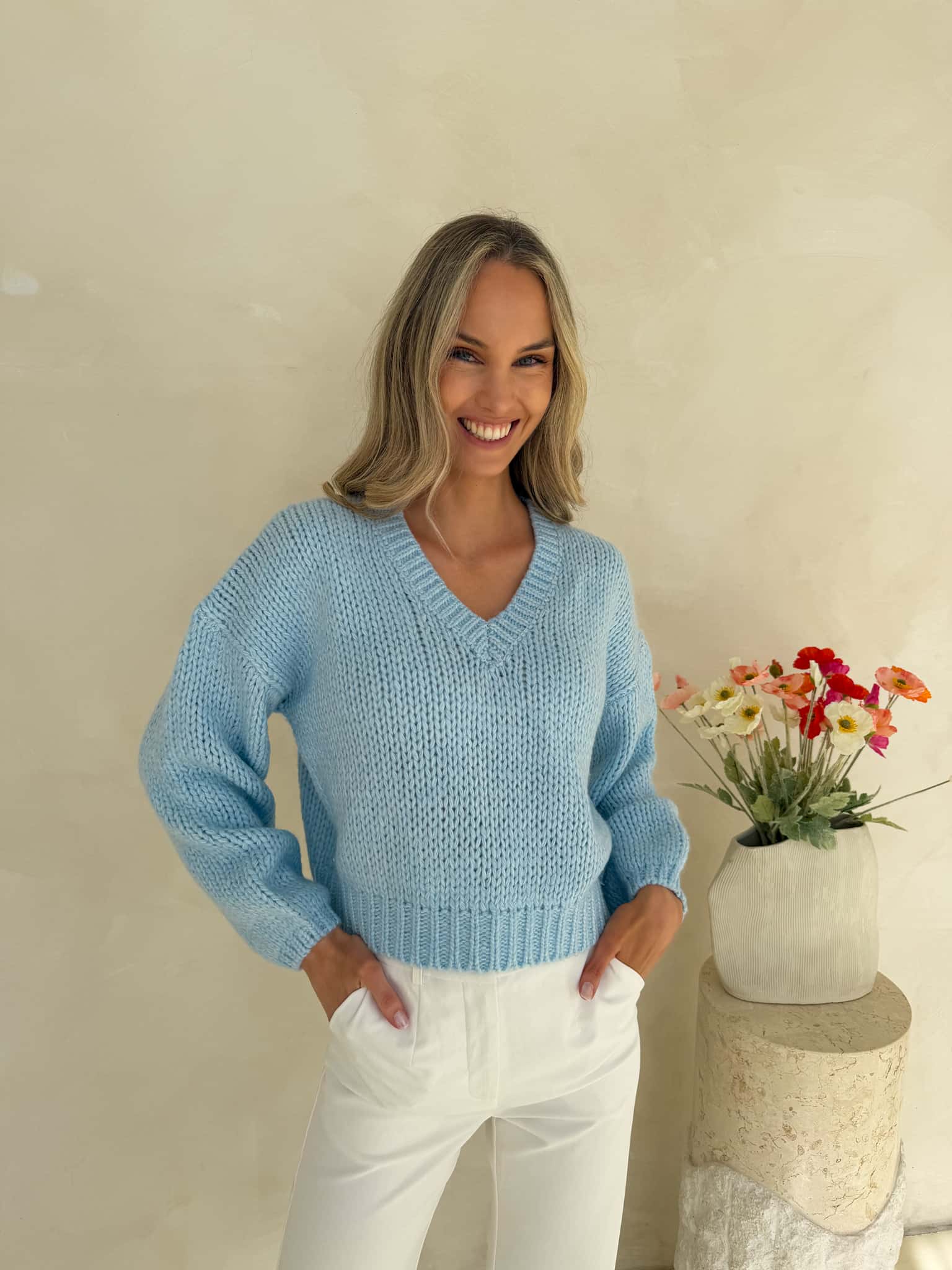 Molly Knit - Ice Blue