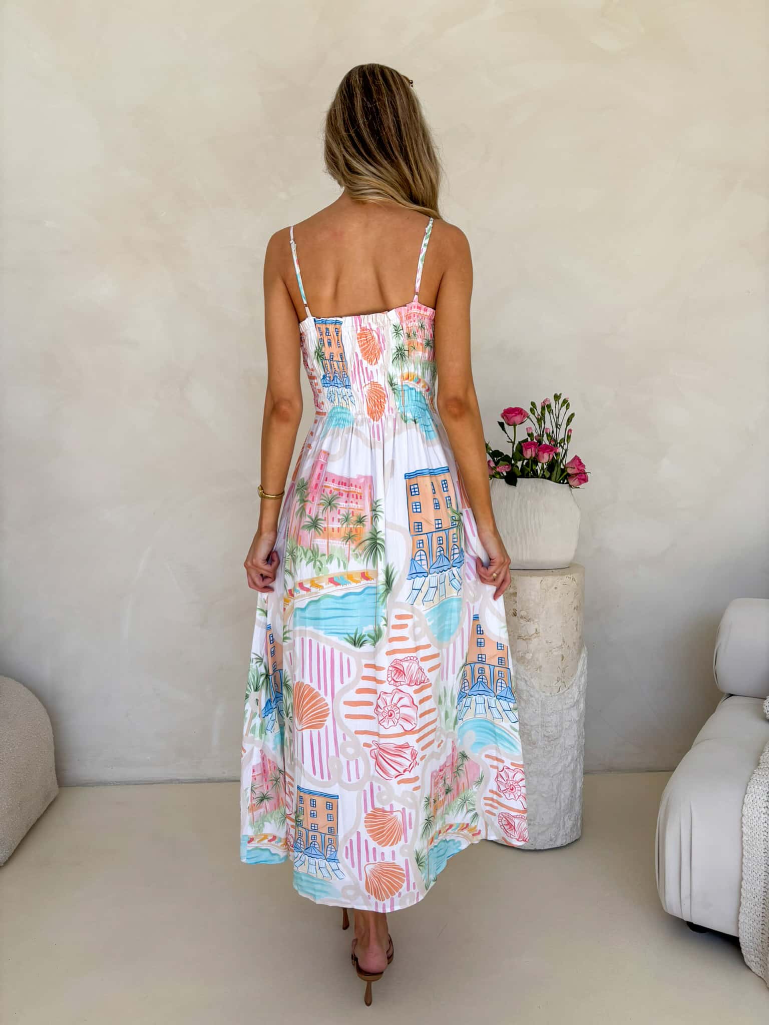 Palm Cove Dress - Holiday Print