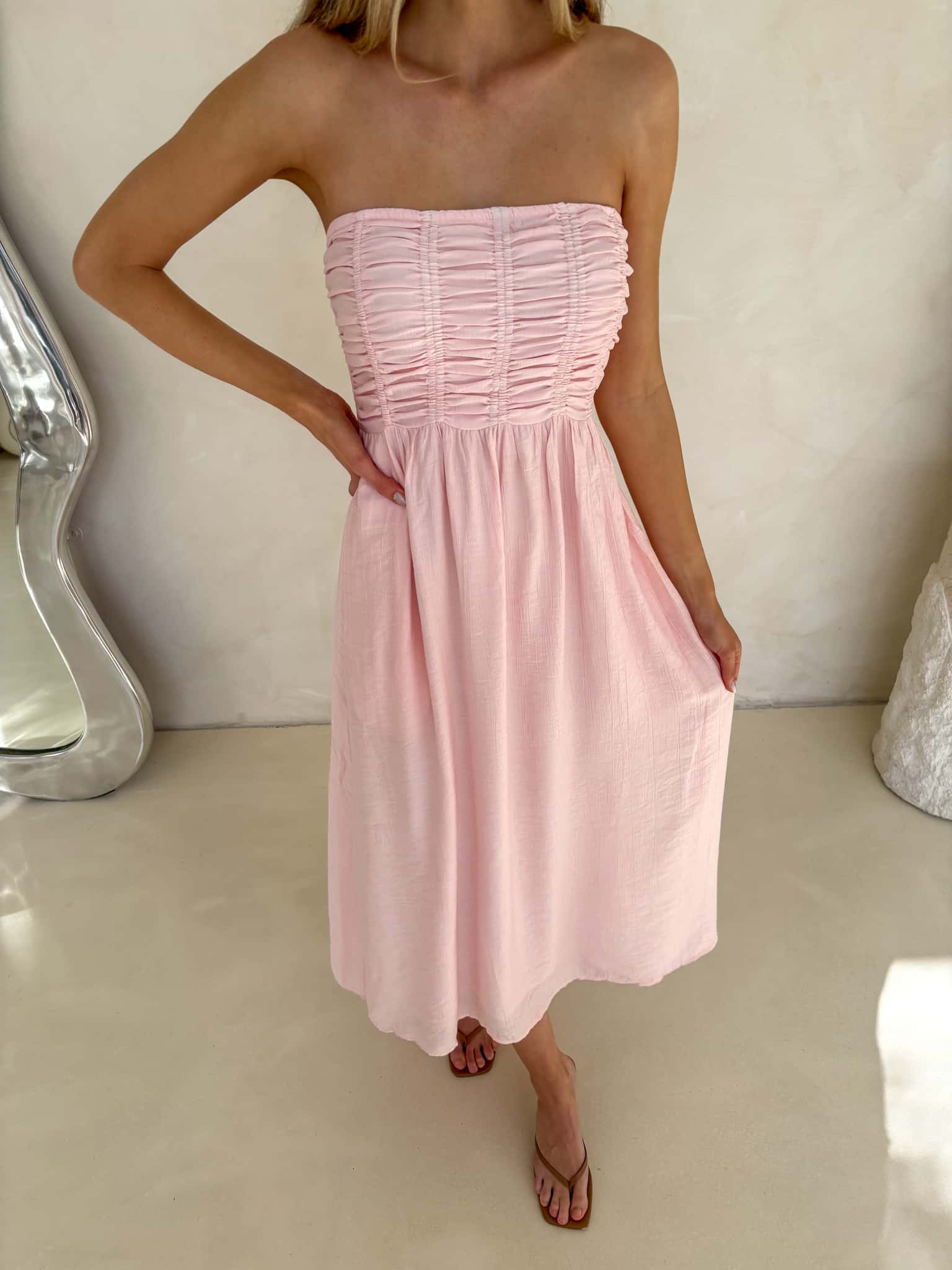 Poppy Dress - Light Pink