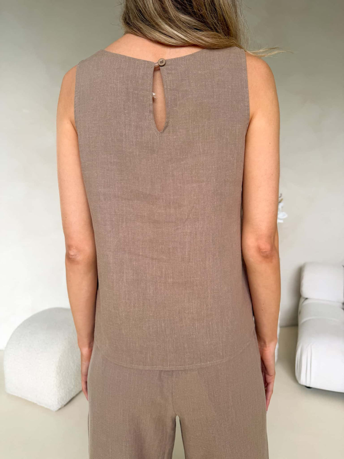 Posy Top - Taupe