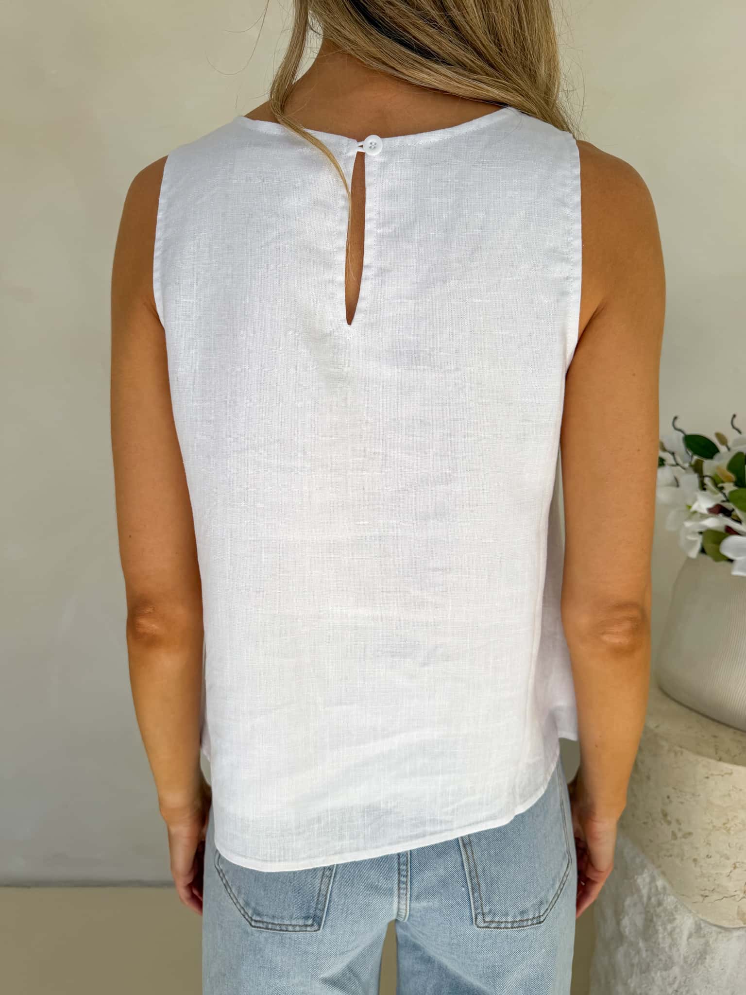 Posy Top - White
